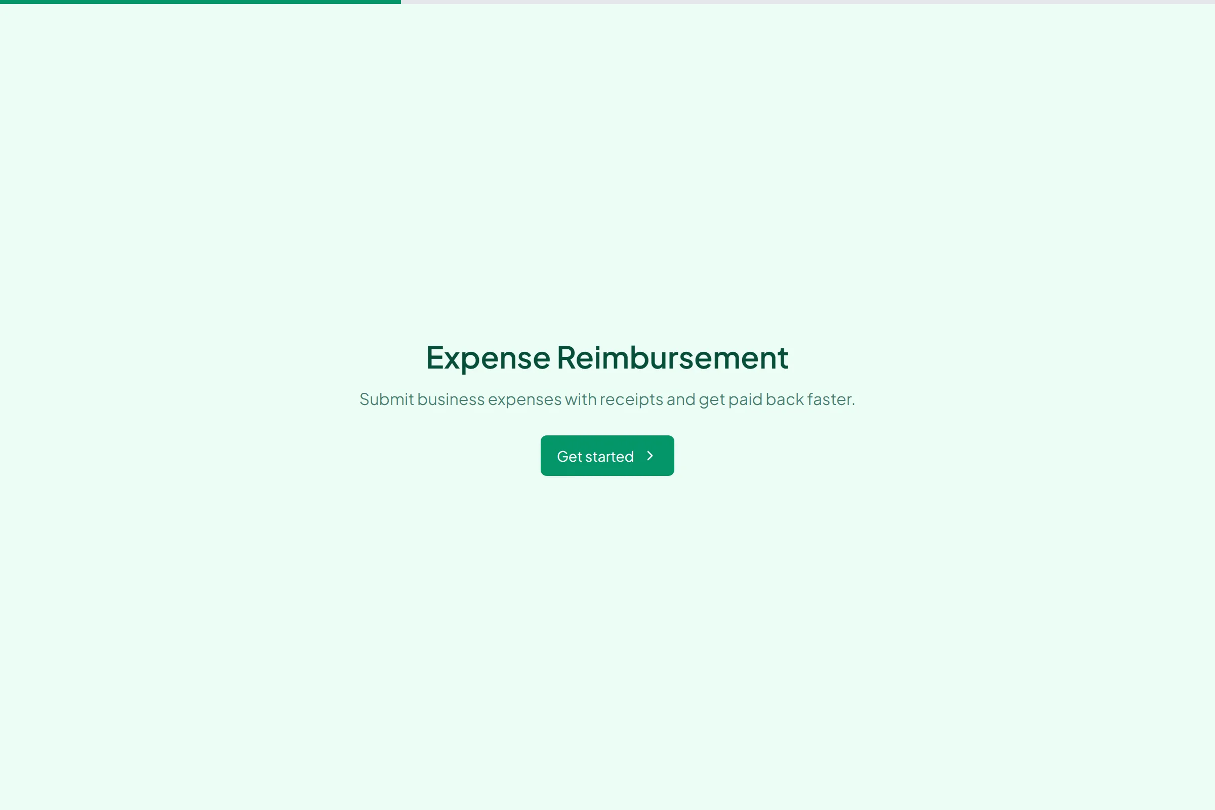 Expense Reimbursement template preview
