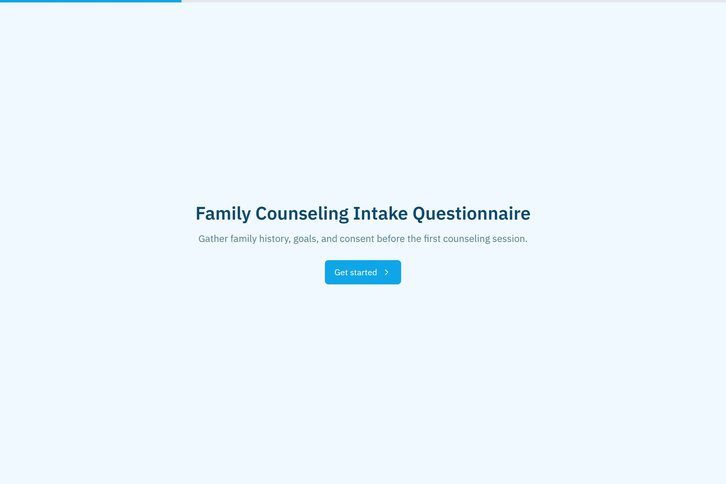 Family Counseling Intake Questionnaire template preview