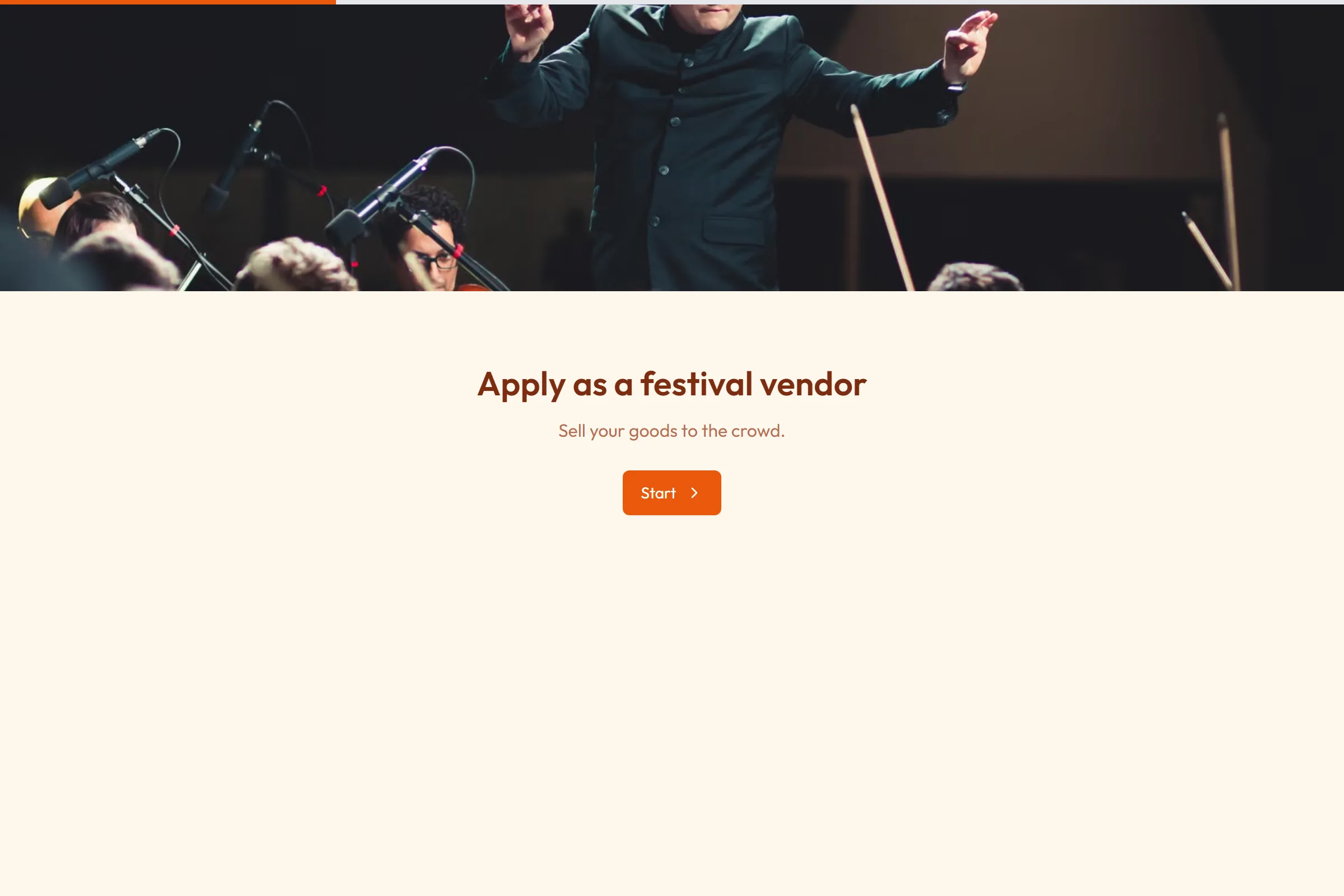 Festival Vendor Application template preview