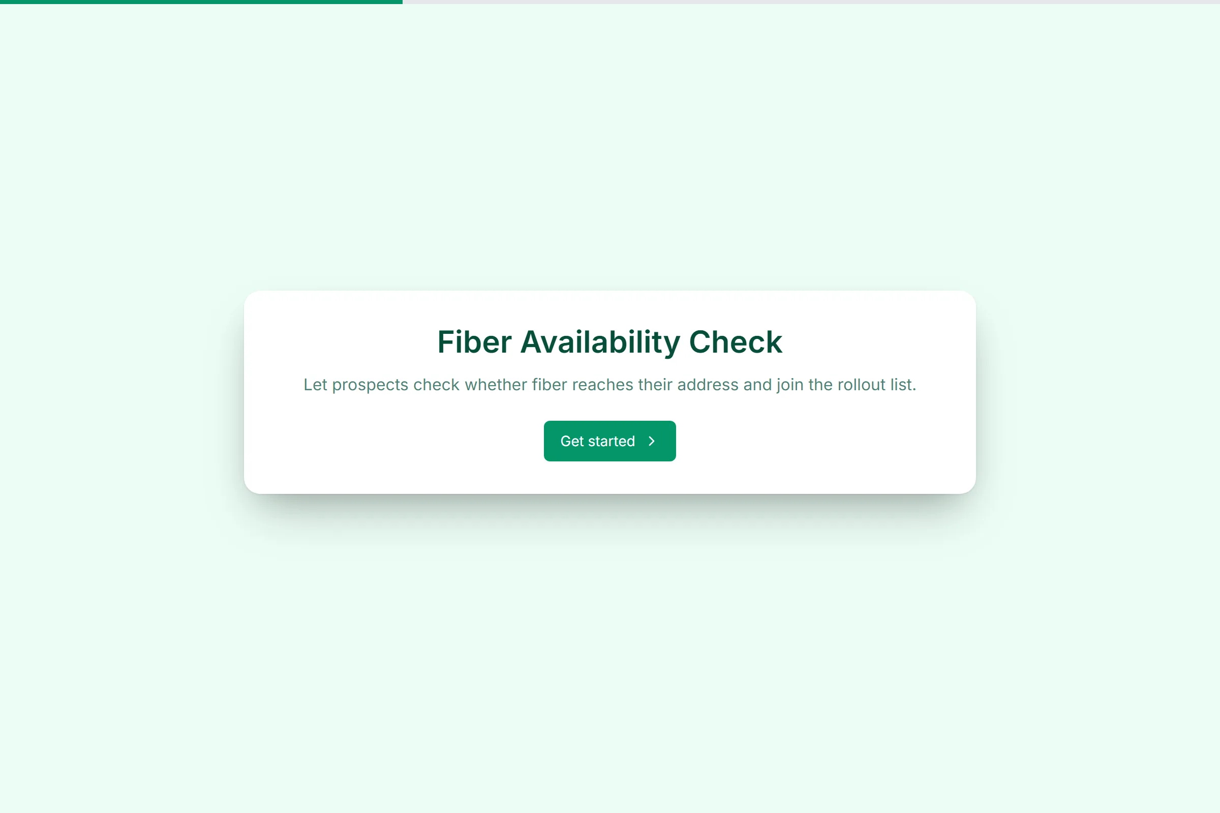 Fiber Availability Check template preview