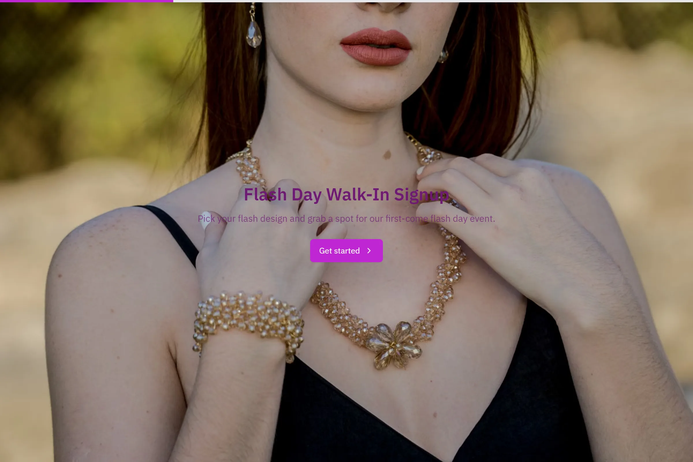 Flash Day Walk-In Signup preview