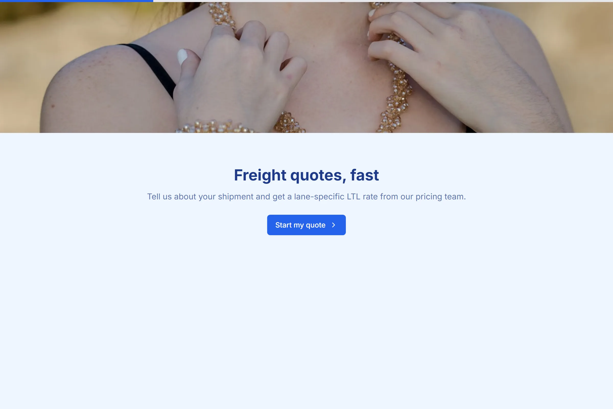 Freight & LTL Quote Request template preview