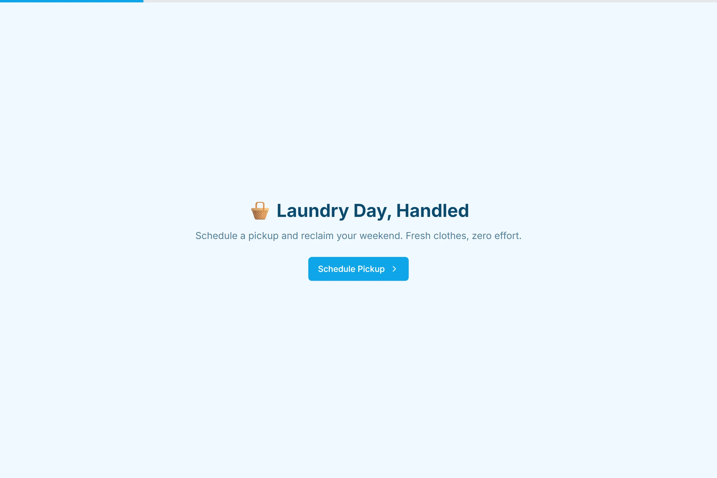 FreshFold Laundry Pickup template preview