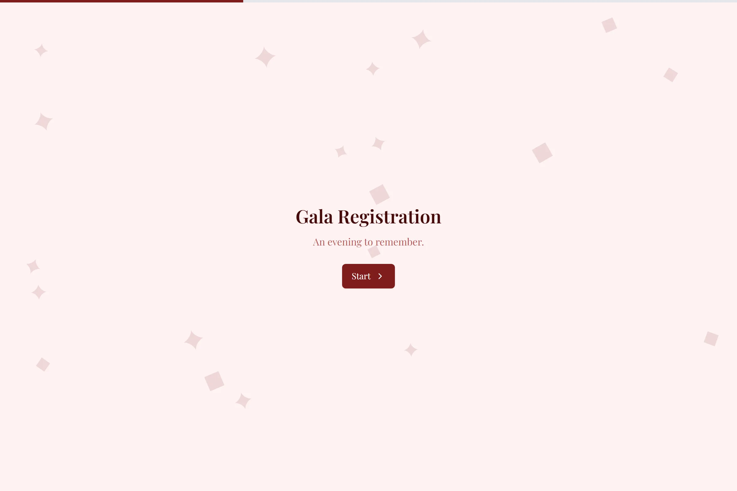 Gala Registration template preview