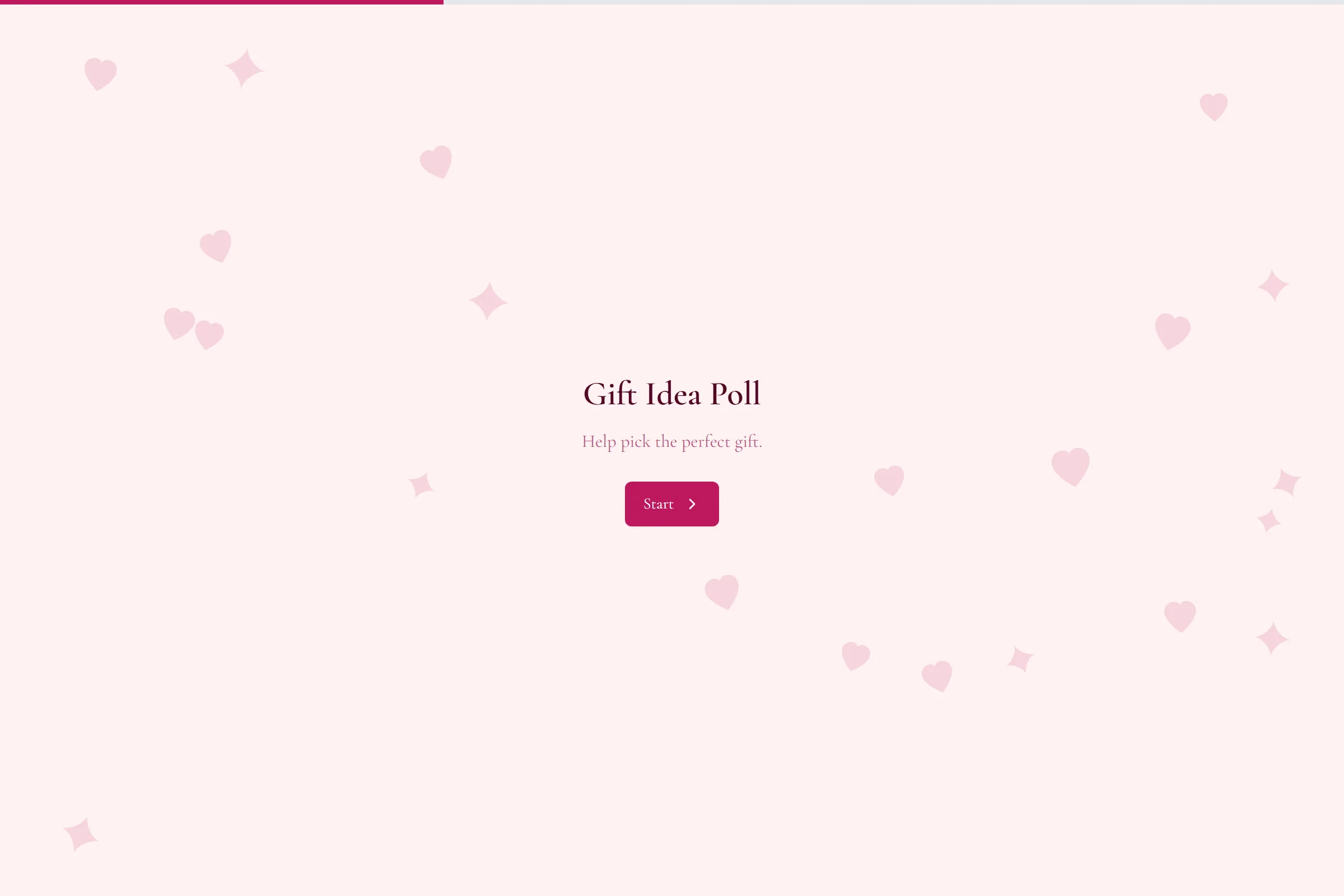 Gift Idea Poll template preview
