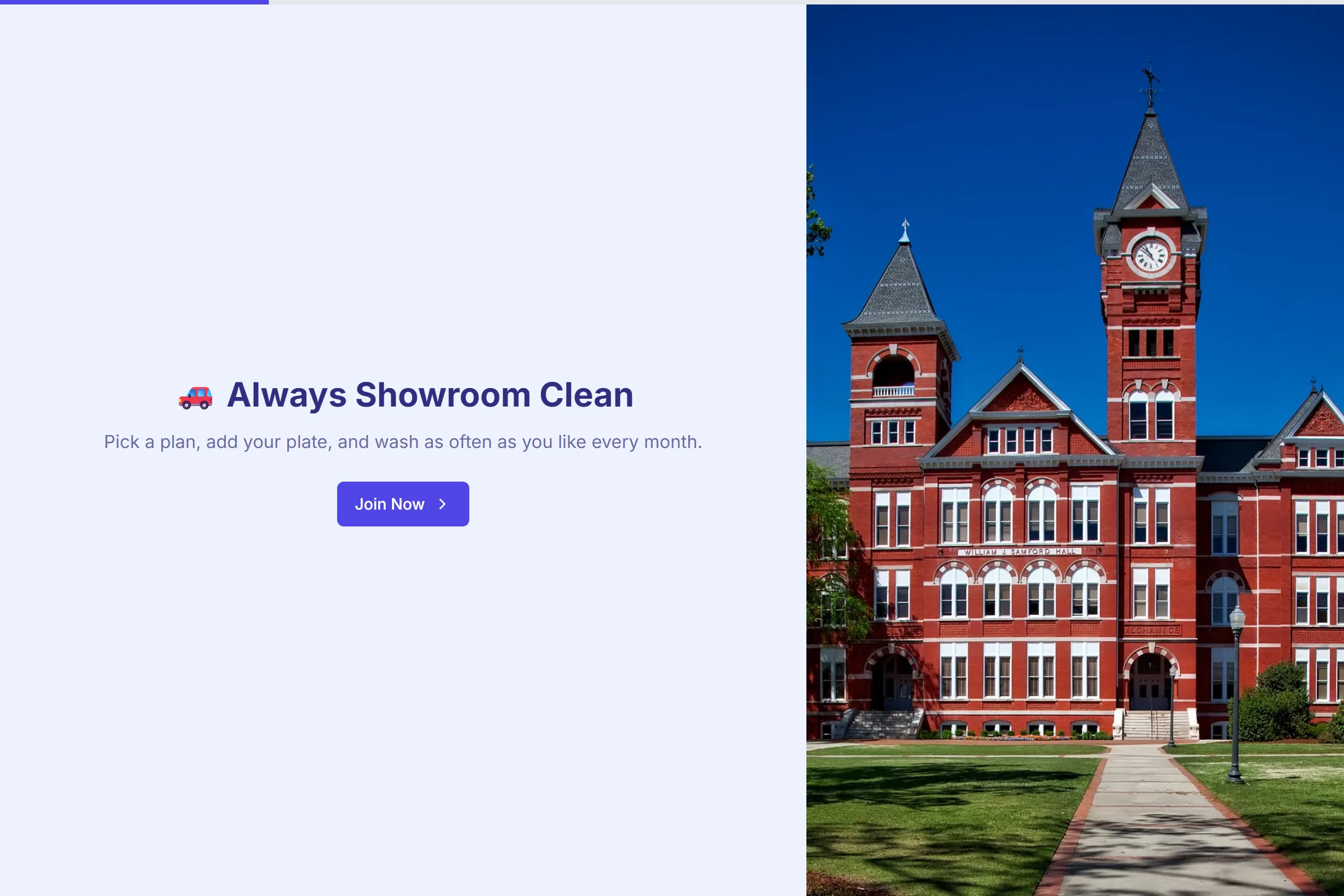 GleamGo Car Wash Membership template preview