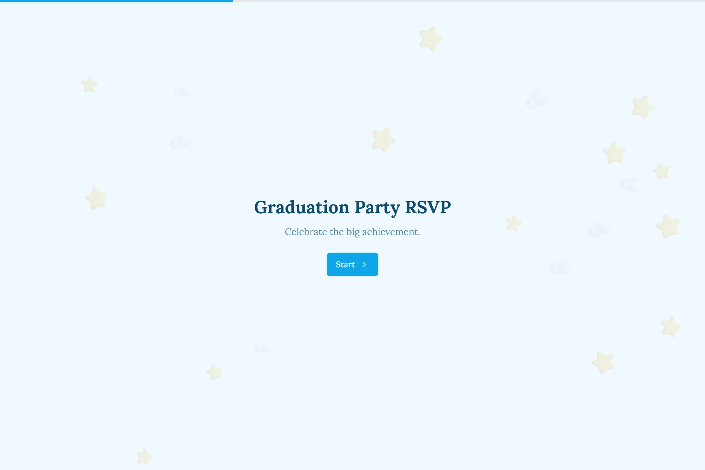 Graduation Party RSVP template preview
