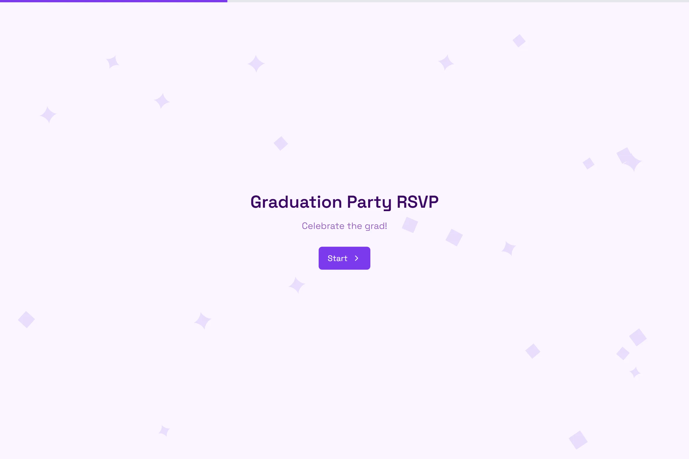 Graduation Party RSVP template preview