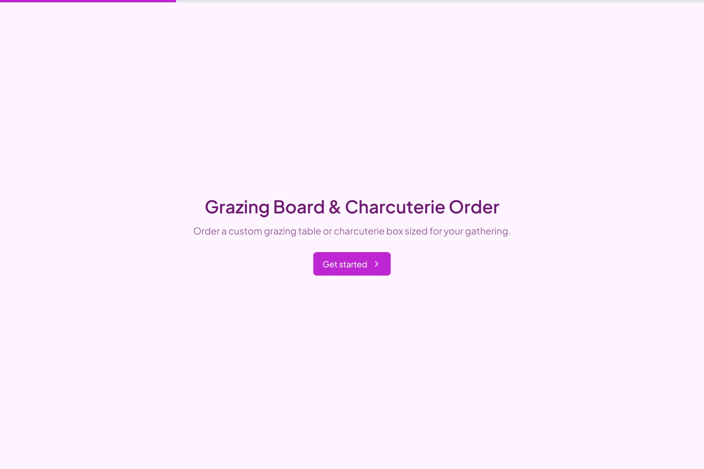 Grazing Board & Charcuterie Order template preview