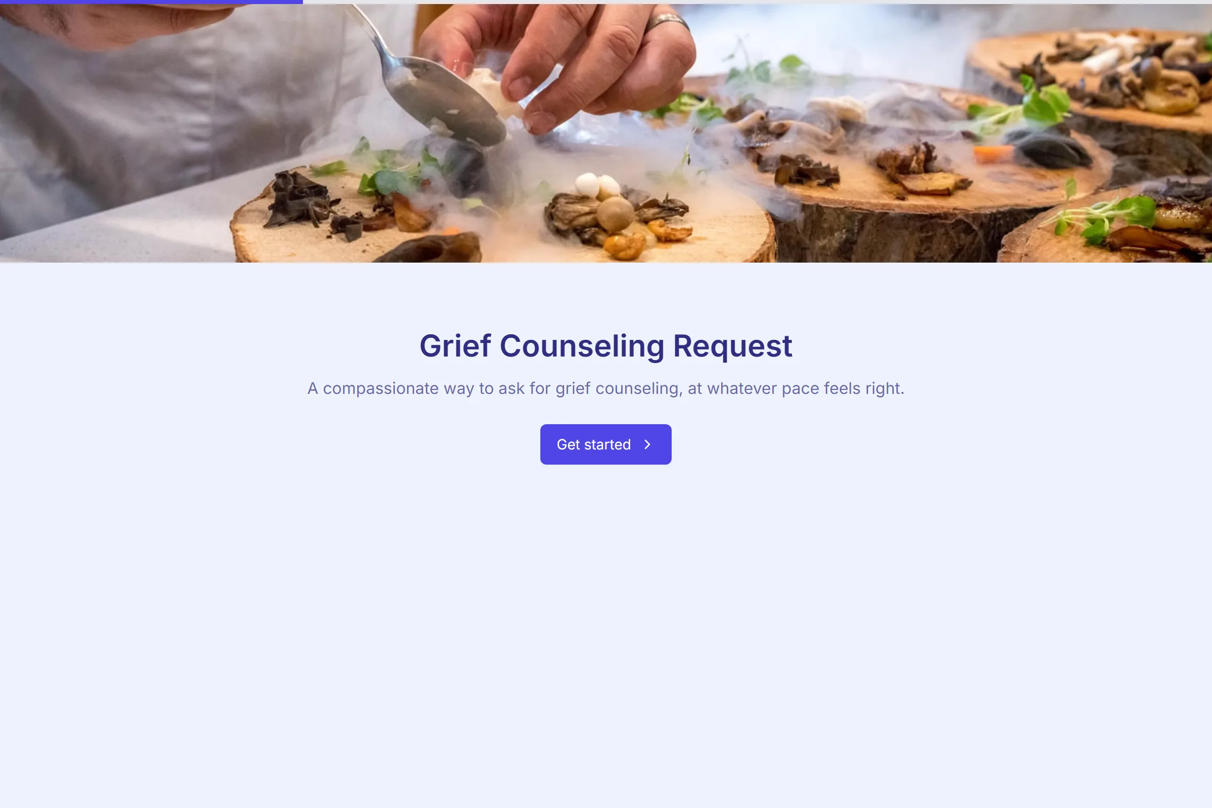 Grief Counseling Request template preview