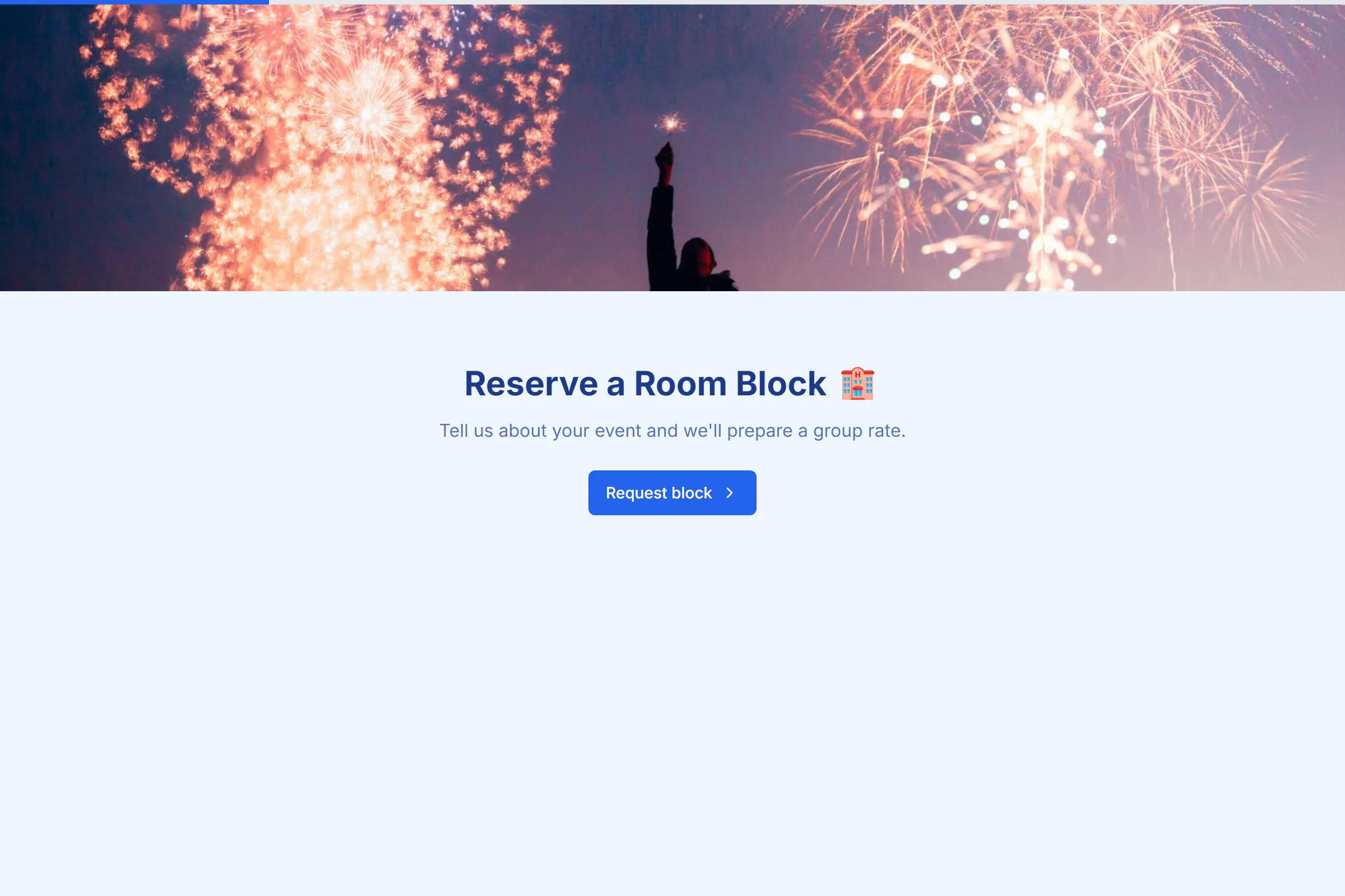 Group Room Block Request template preview