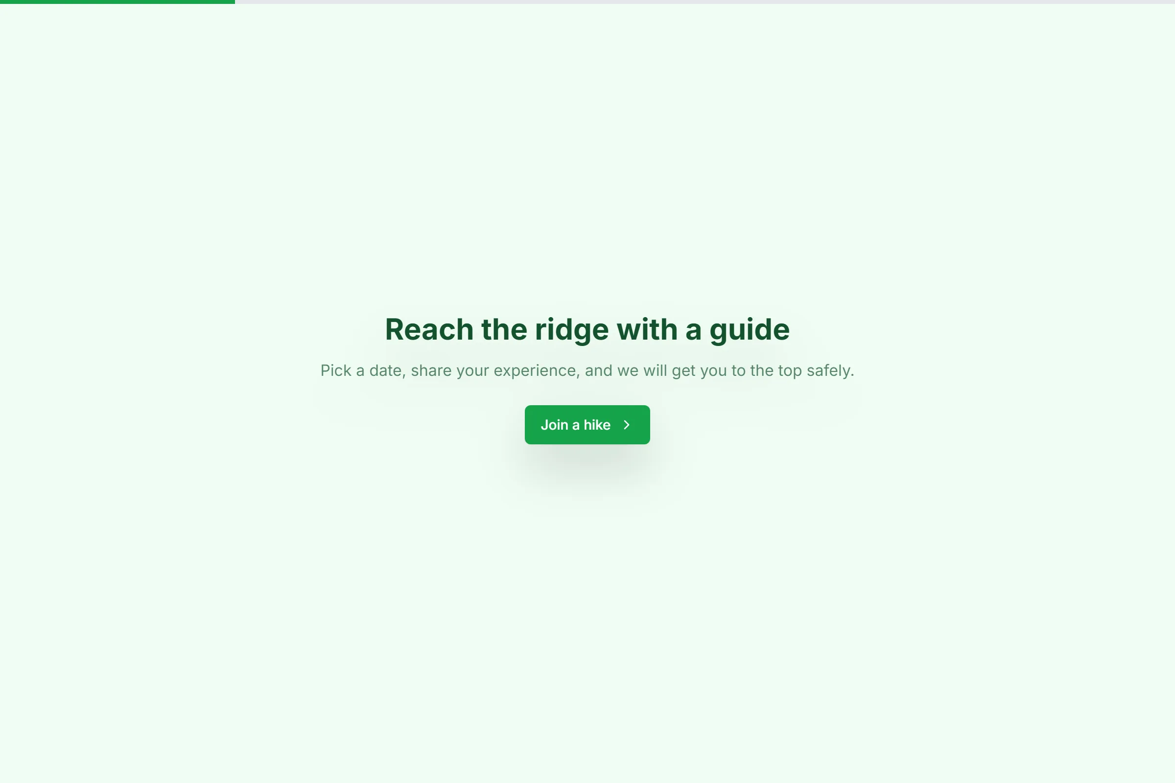 Guided Summit Hike Booking template preview