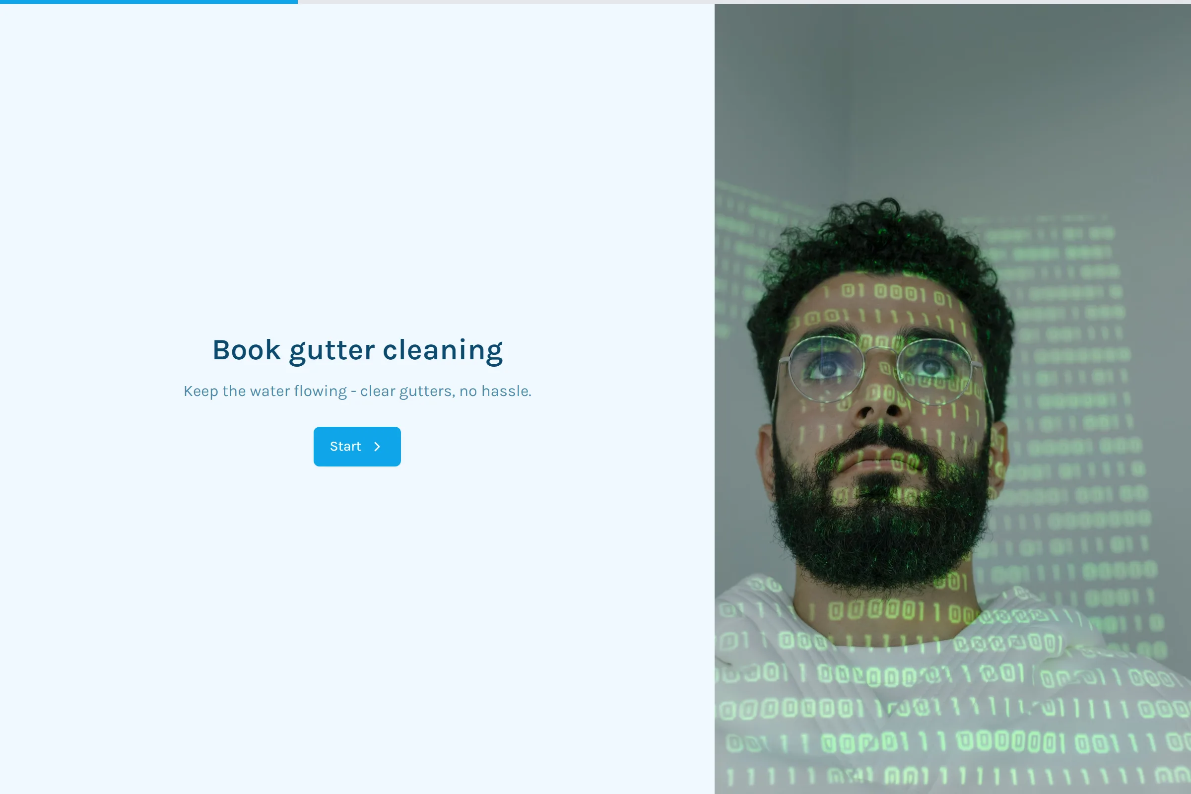 Gutter Cleaning Booking template preview