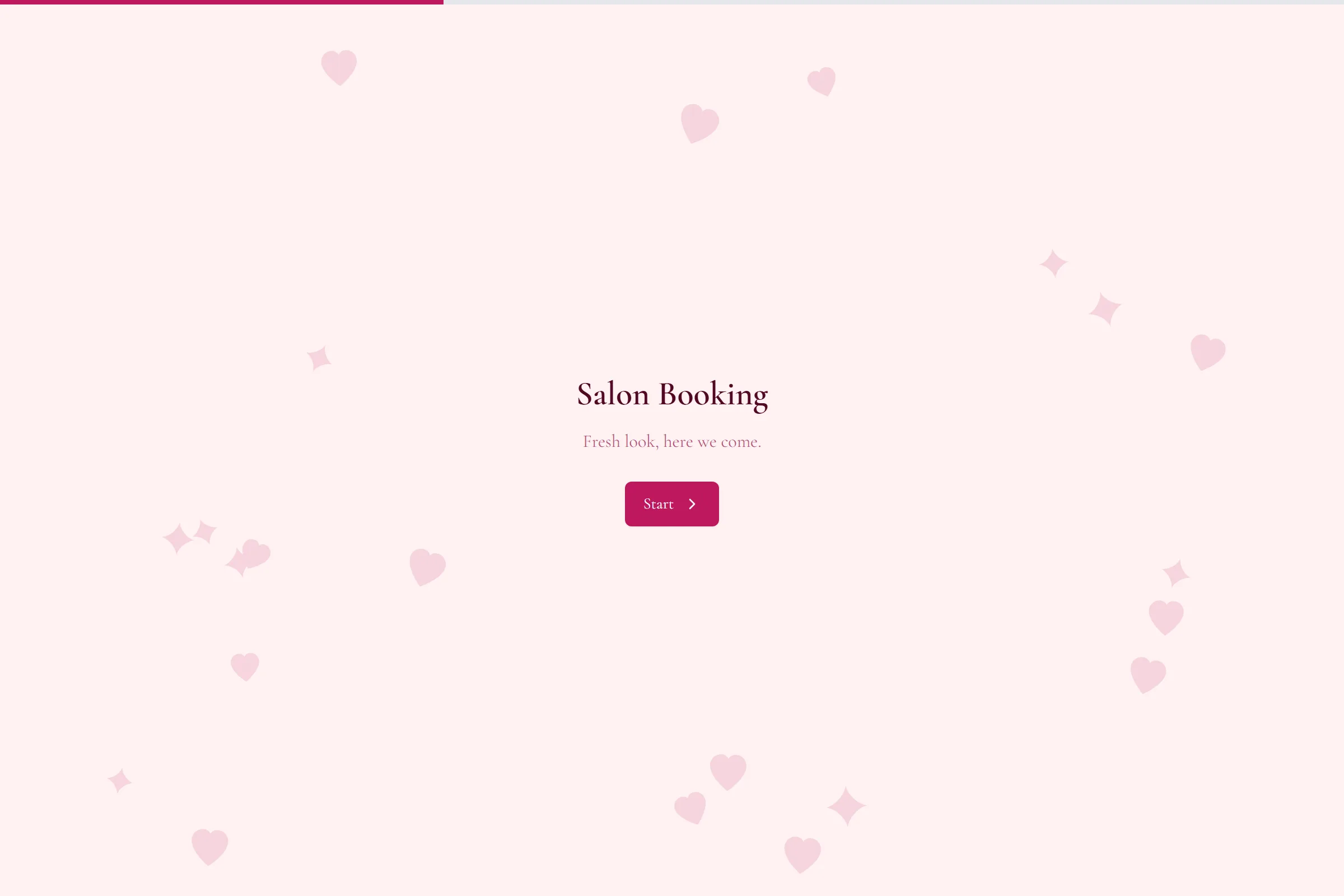 Salon Booking template preview