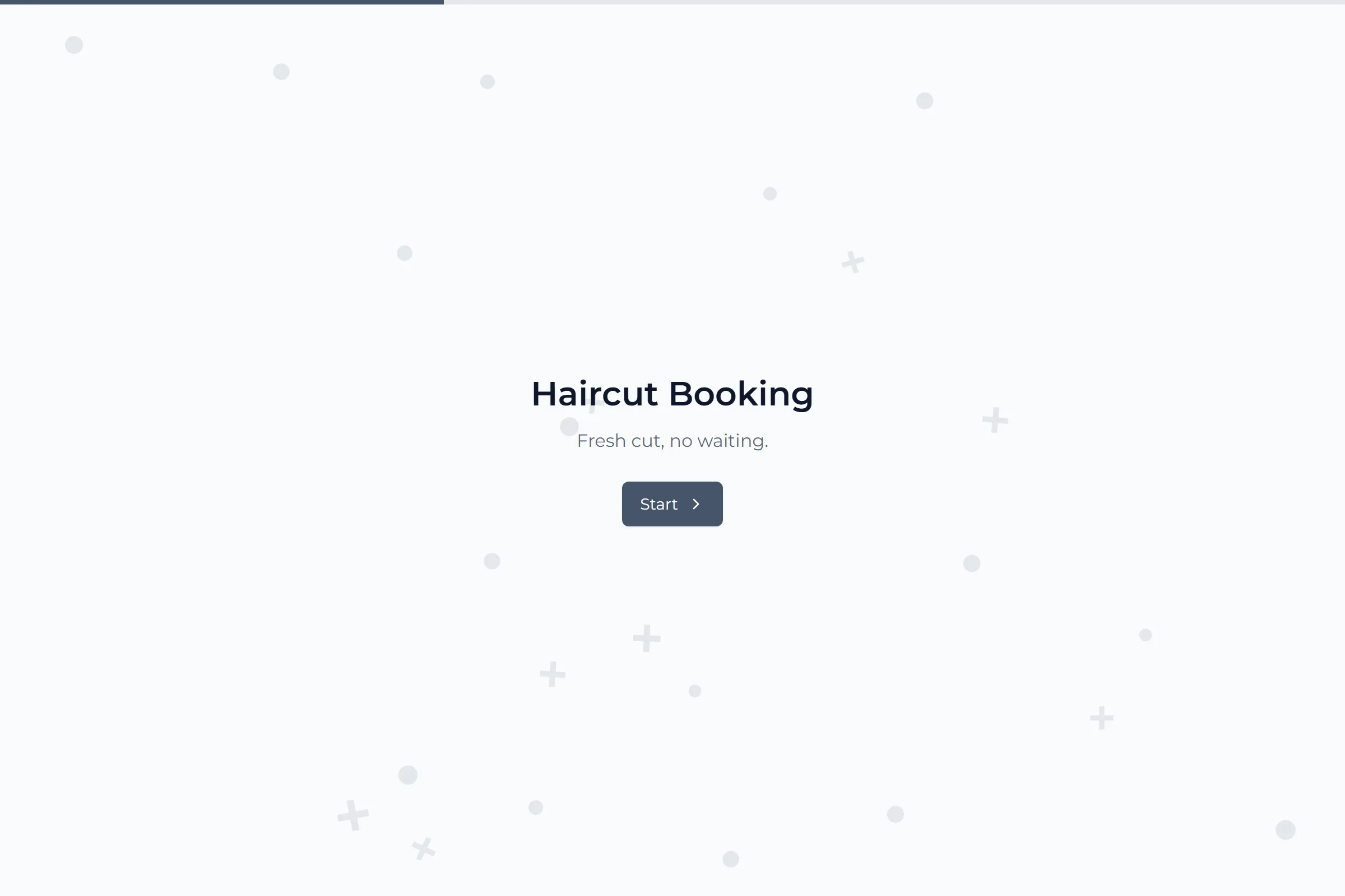 Haircut Booking template preview