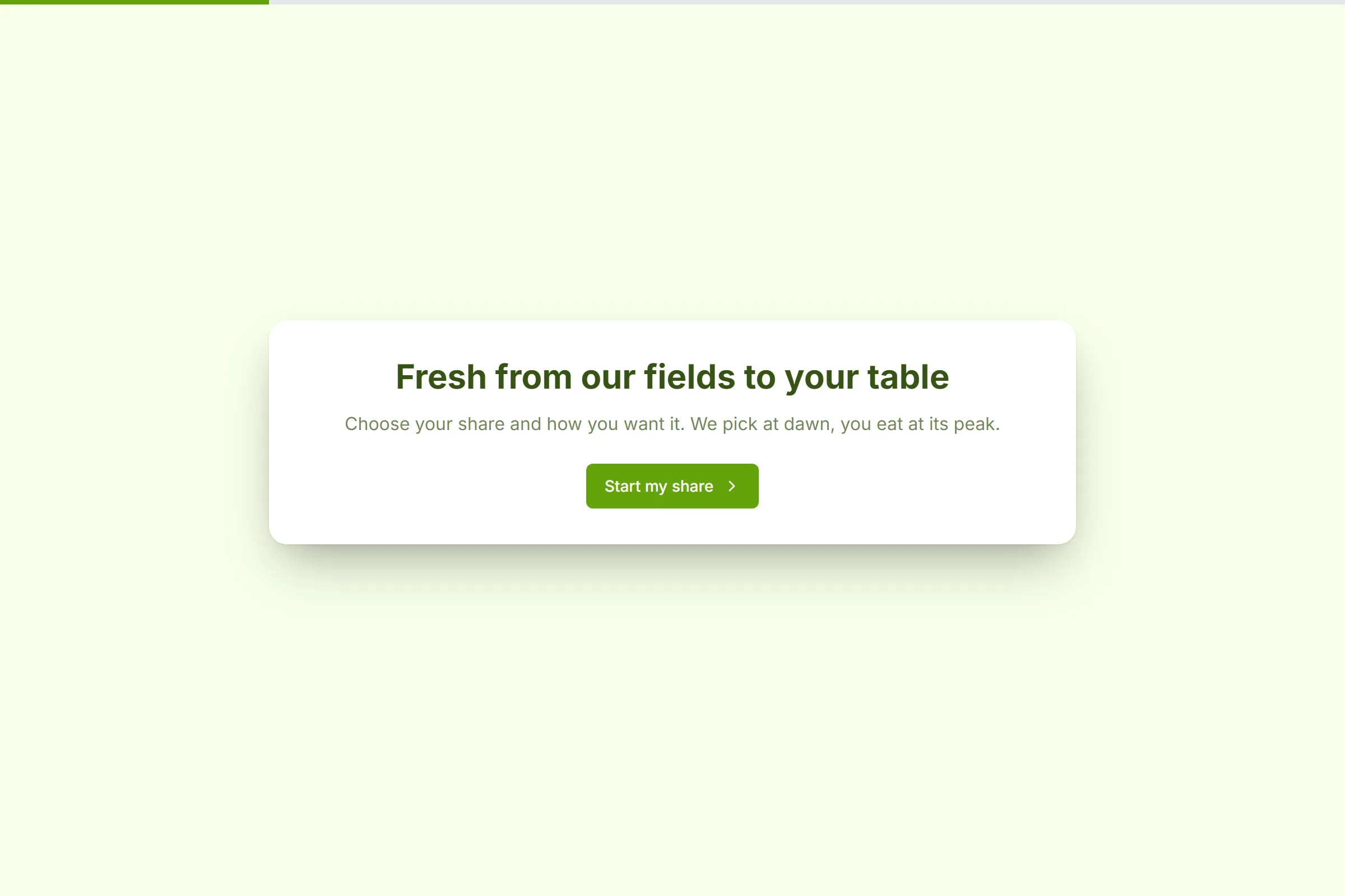 Farm Fresh CSA Box Subscription template preview