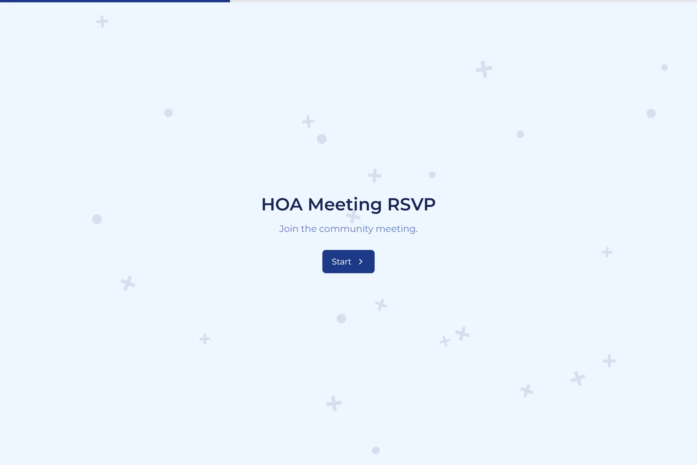 HOA Meeting RSVP template preview
