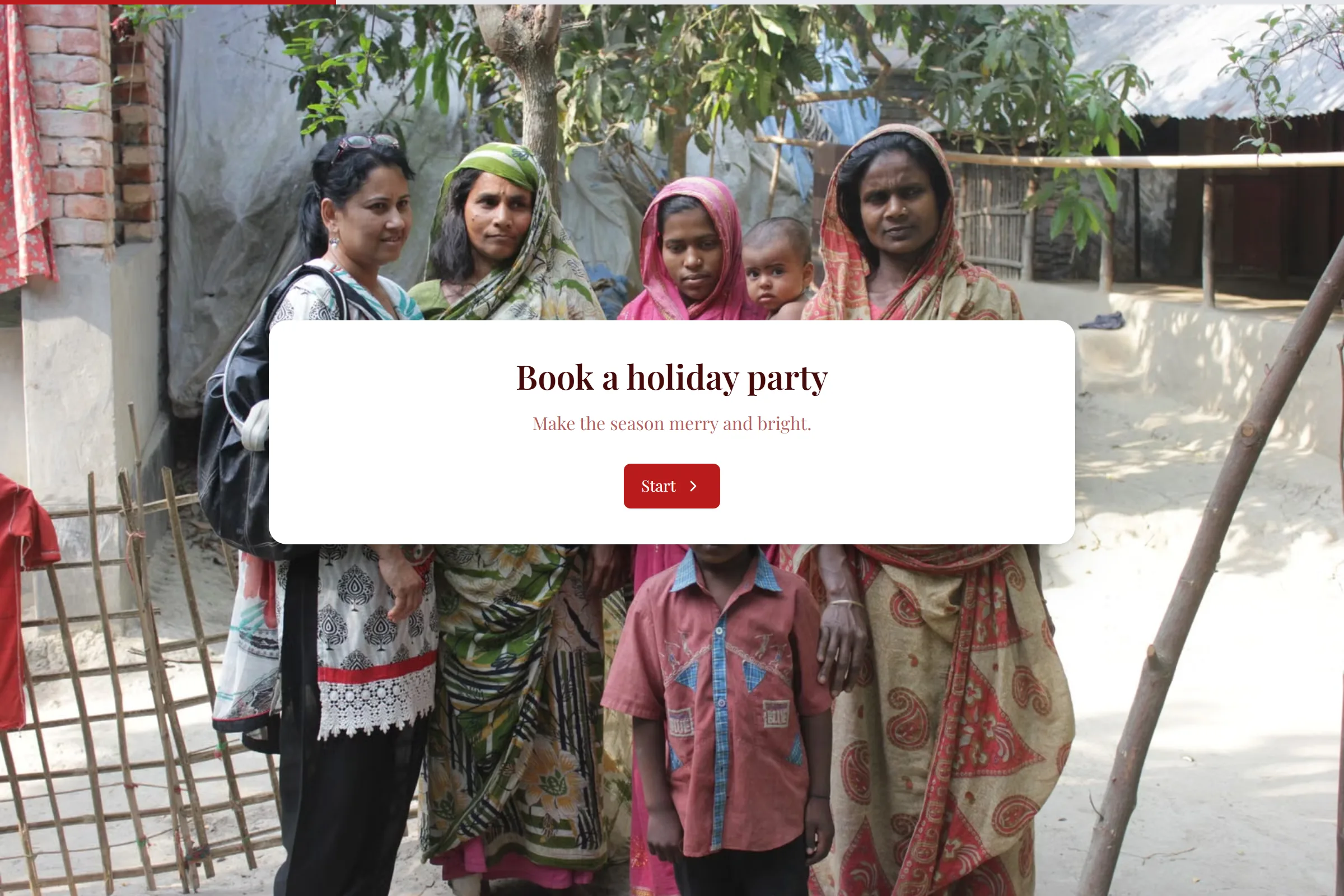 Holiday Party Booking template preview