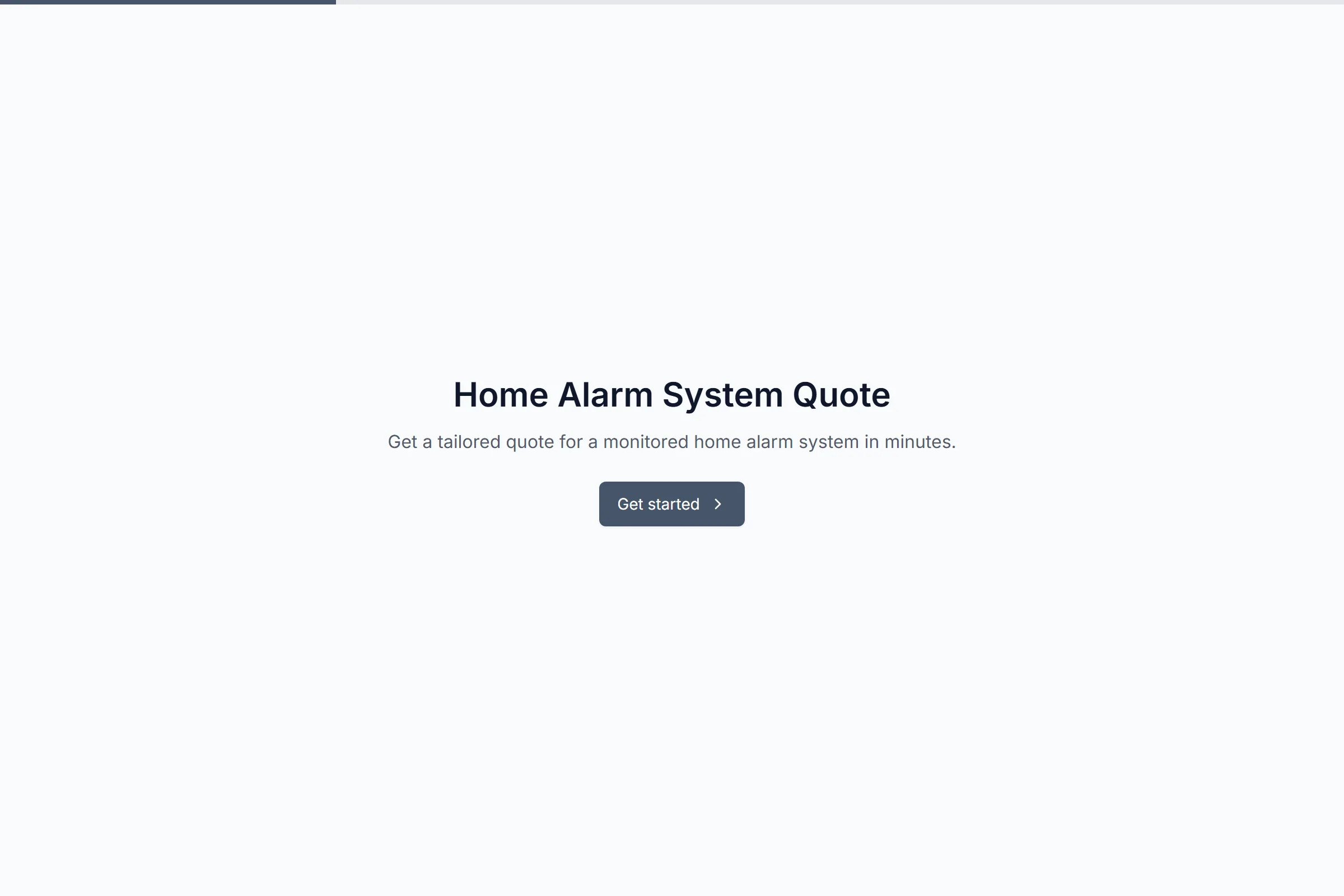 Home Alarm System Quote preview