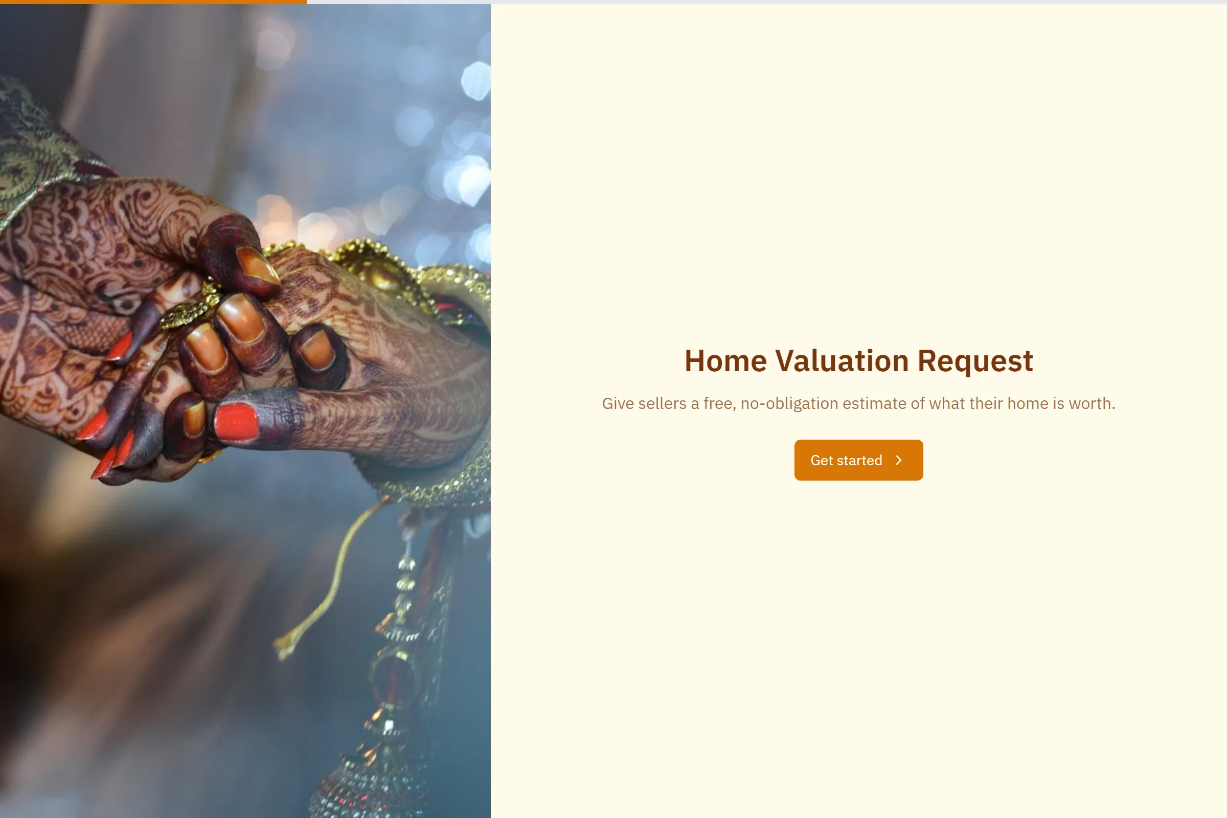 Home Valuation Request template preview