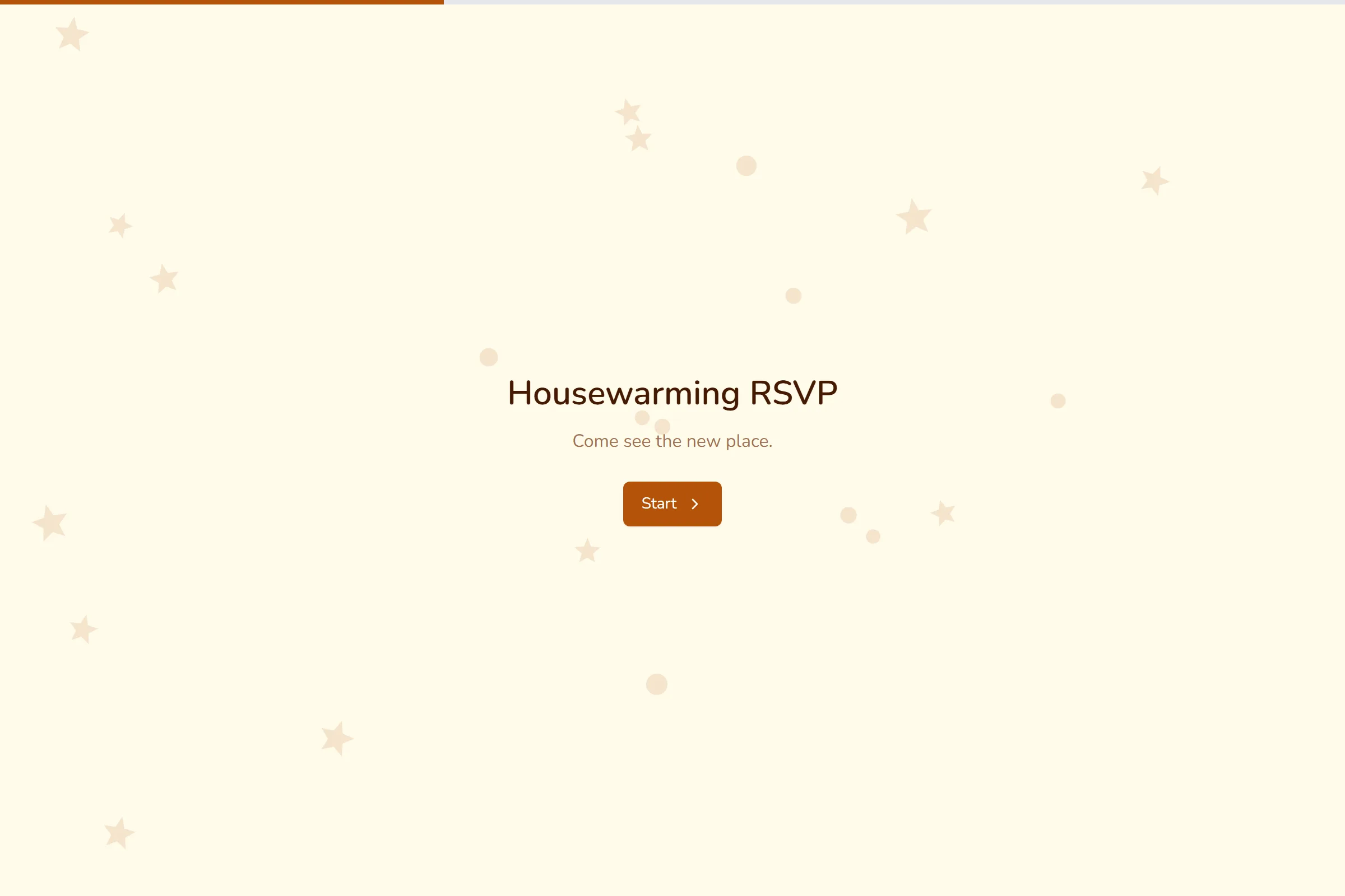 Housewarming RSVP template preview