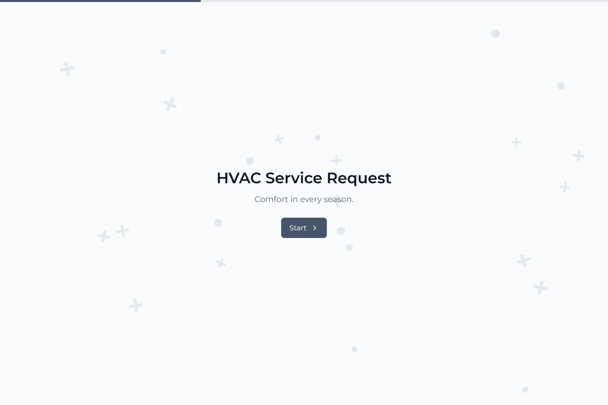 HVAC Service Request template preview