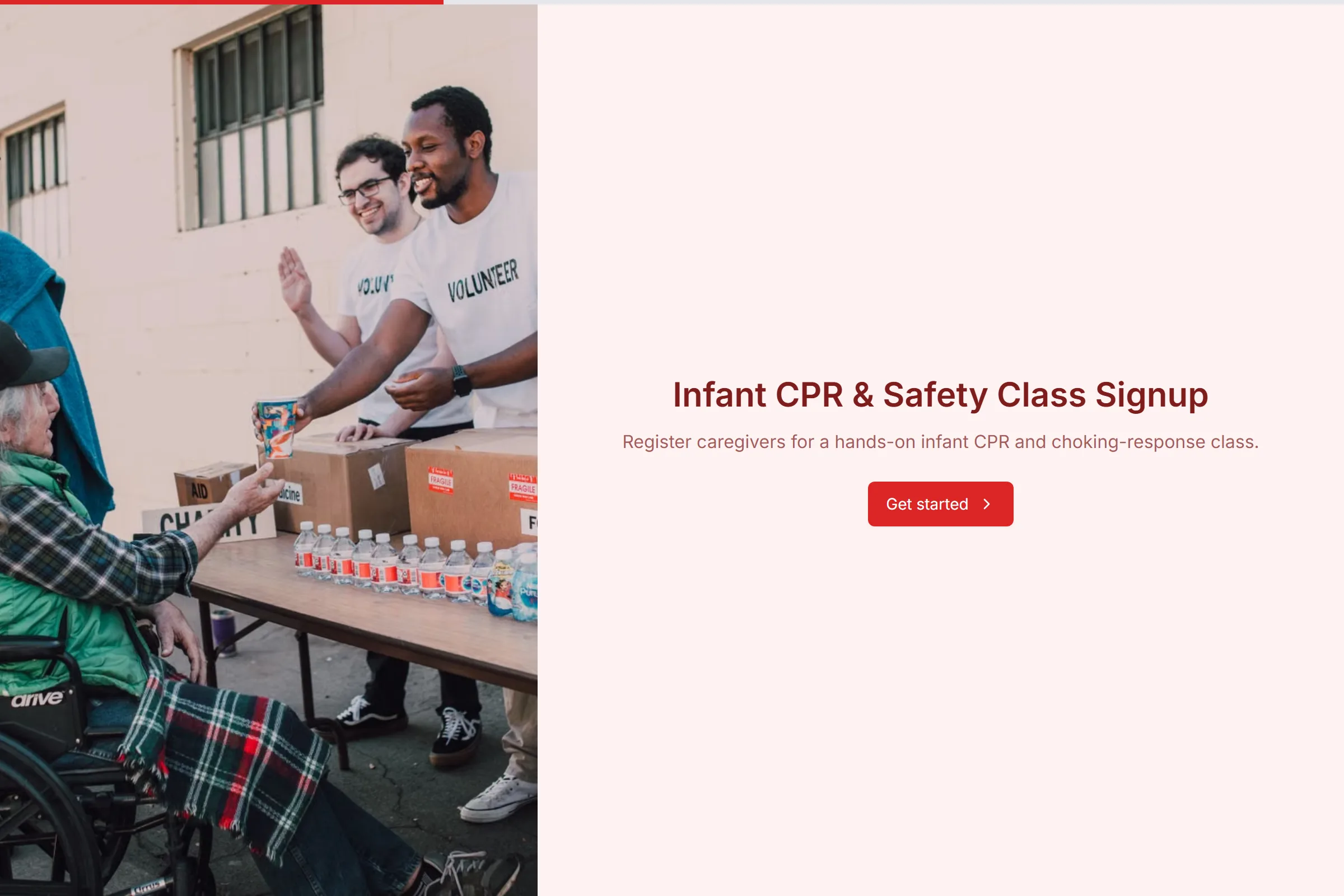 Infant CPR & Safety Class Signup template preview