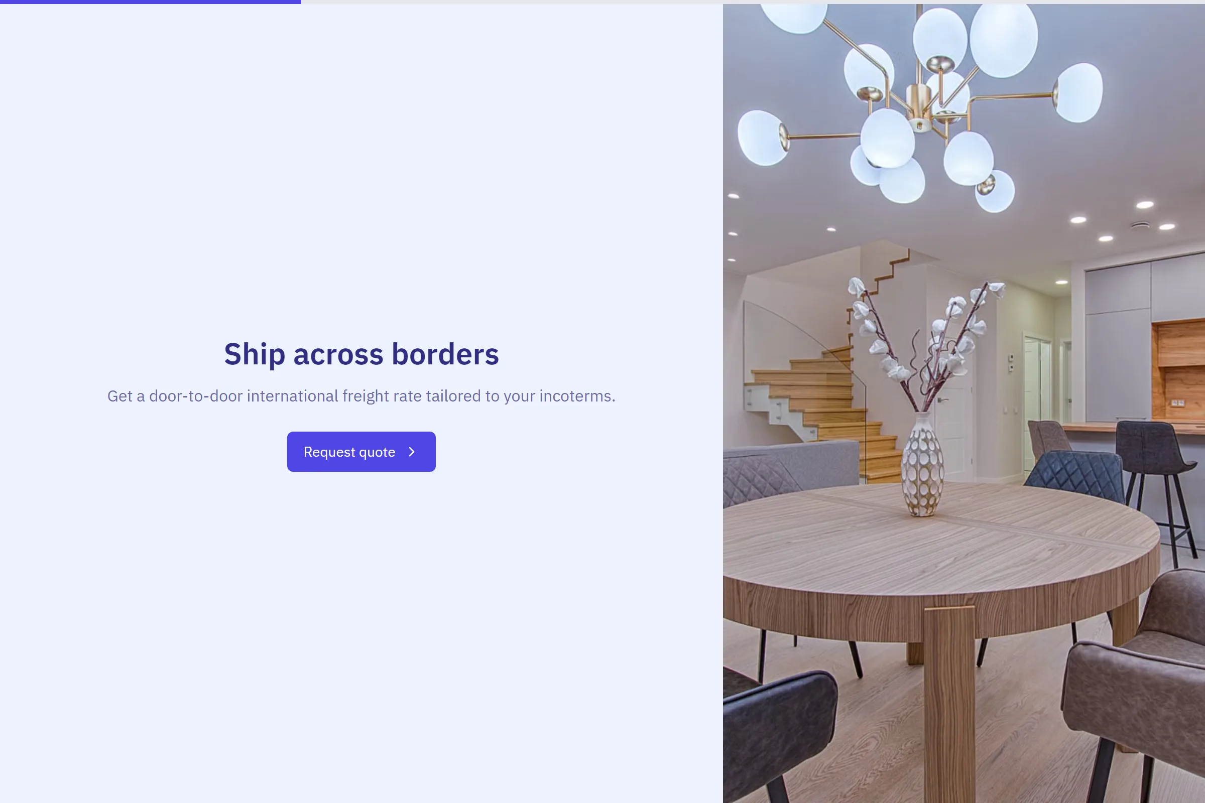 International Shipping Quote template preview