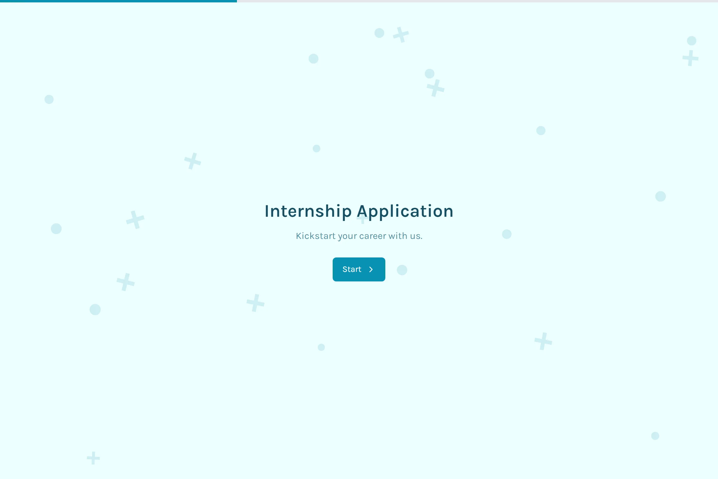Internship Application template preview
