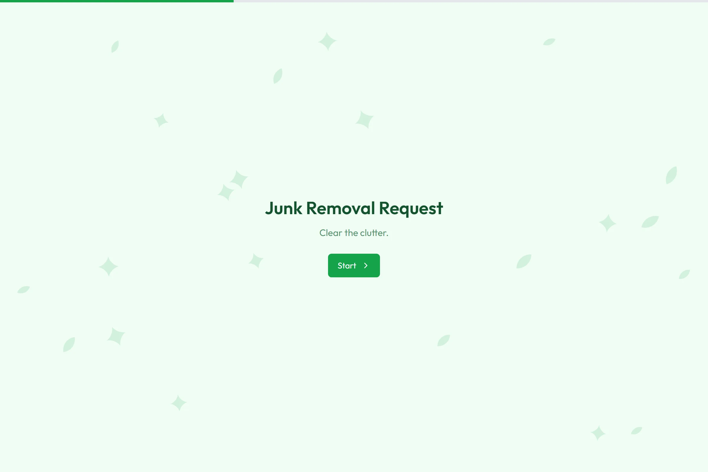 Junk Removal Request template preview