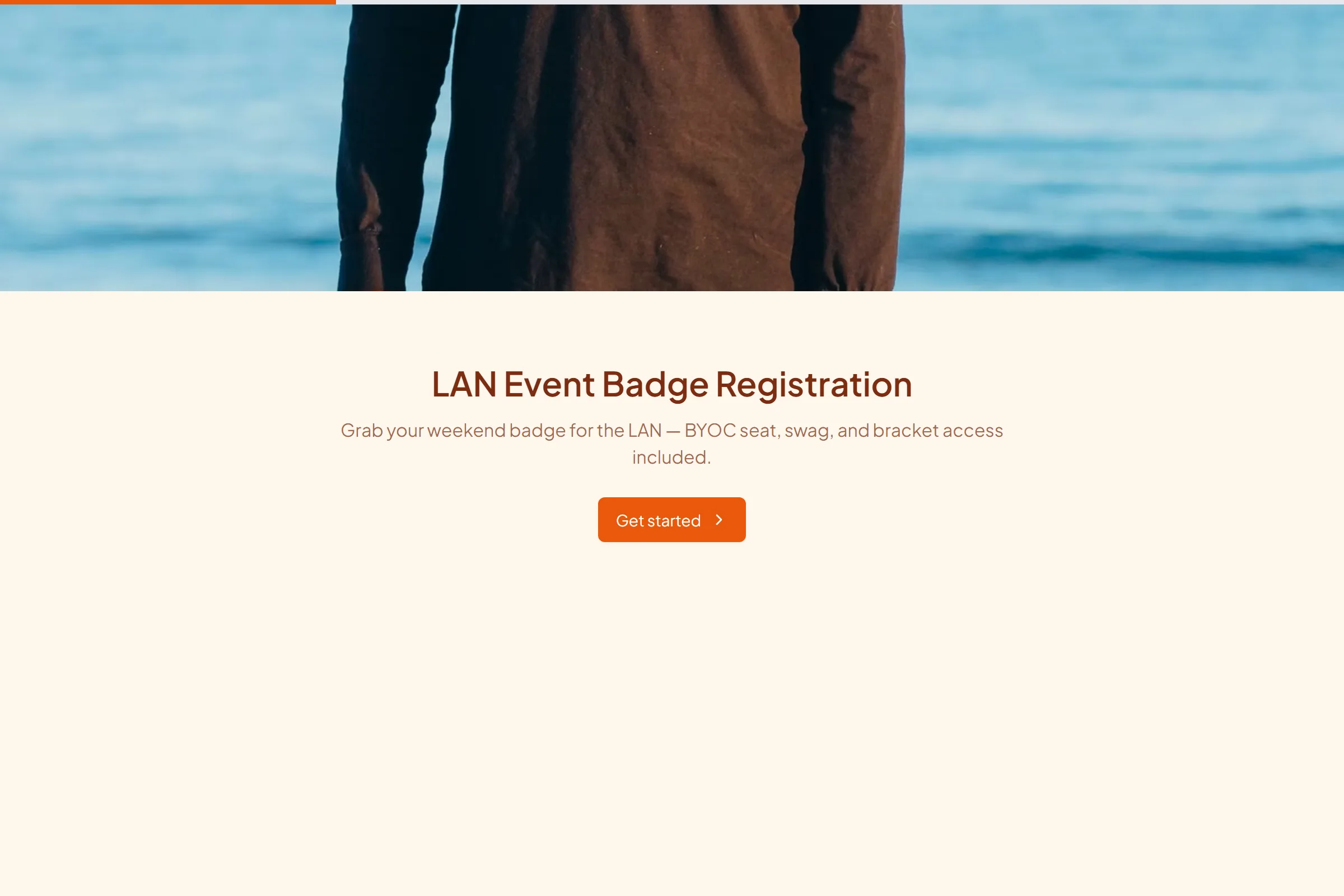 LAN Event Badge Registration preview