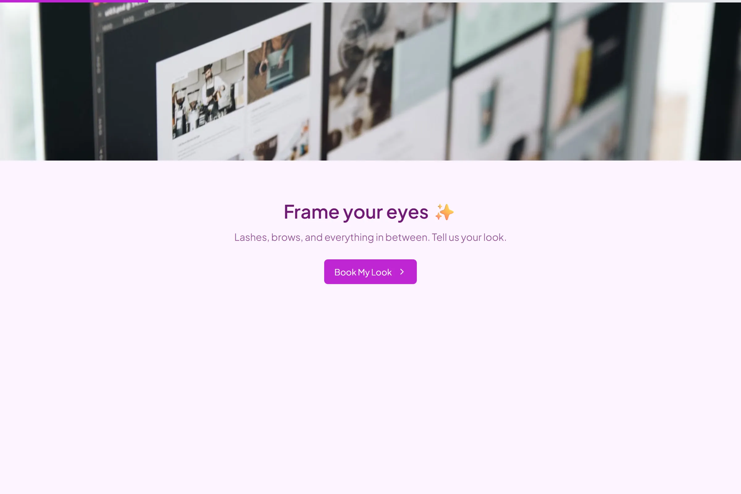 Lash & Brow Bar Booking preview