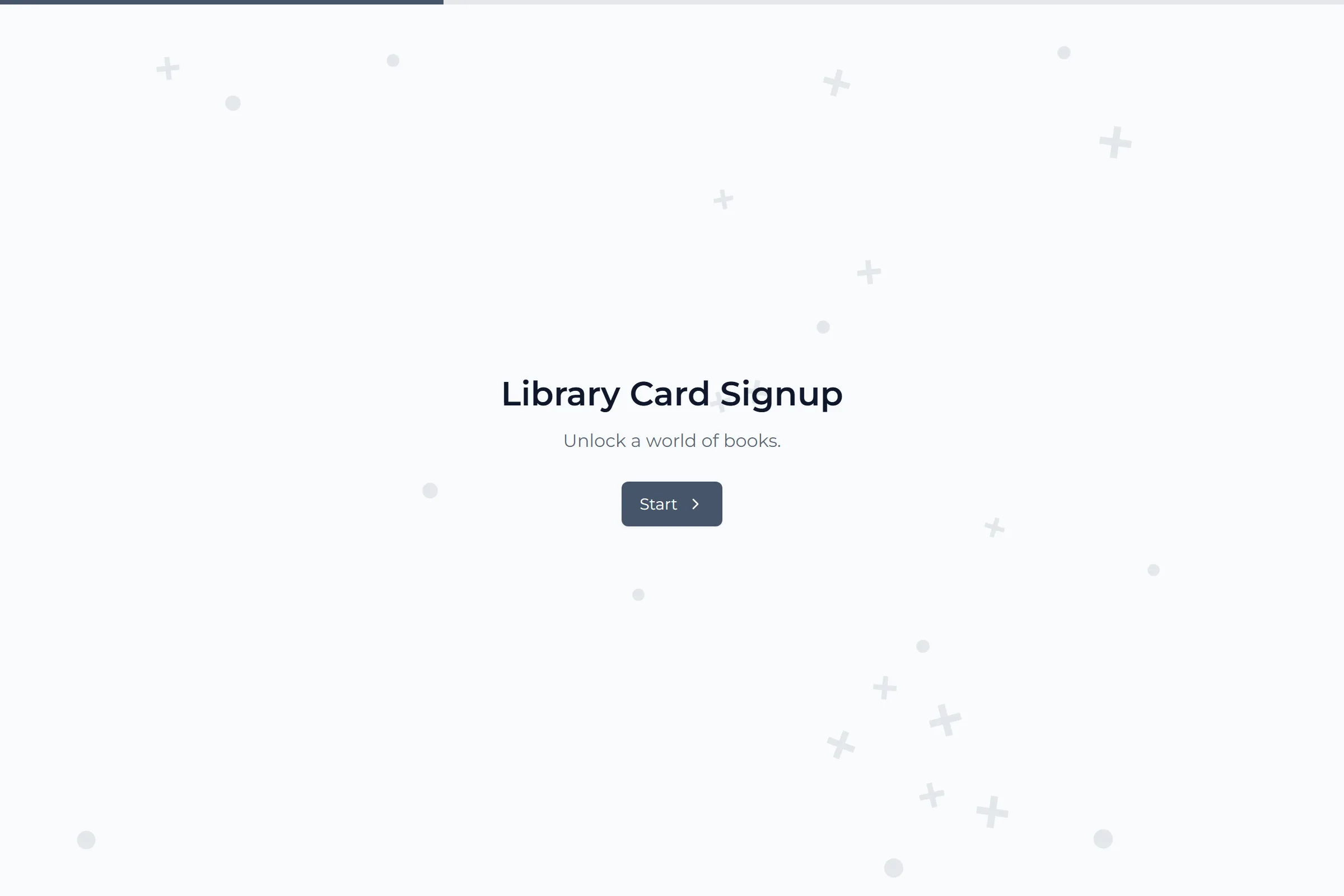 Library Card Signup template preview