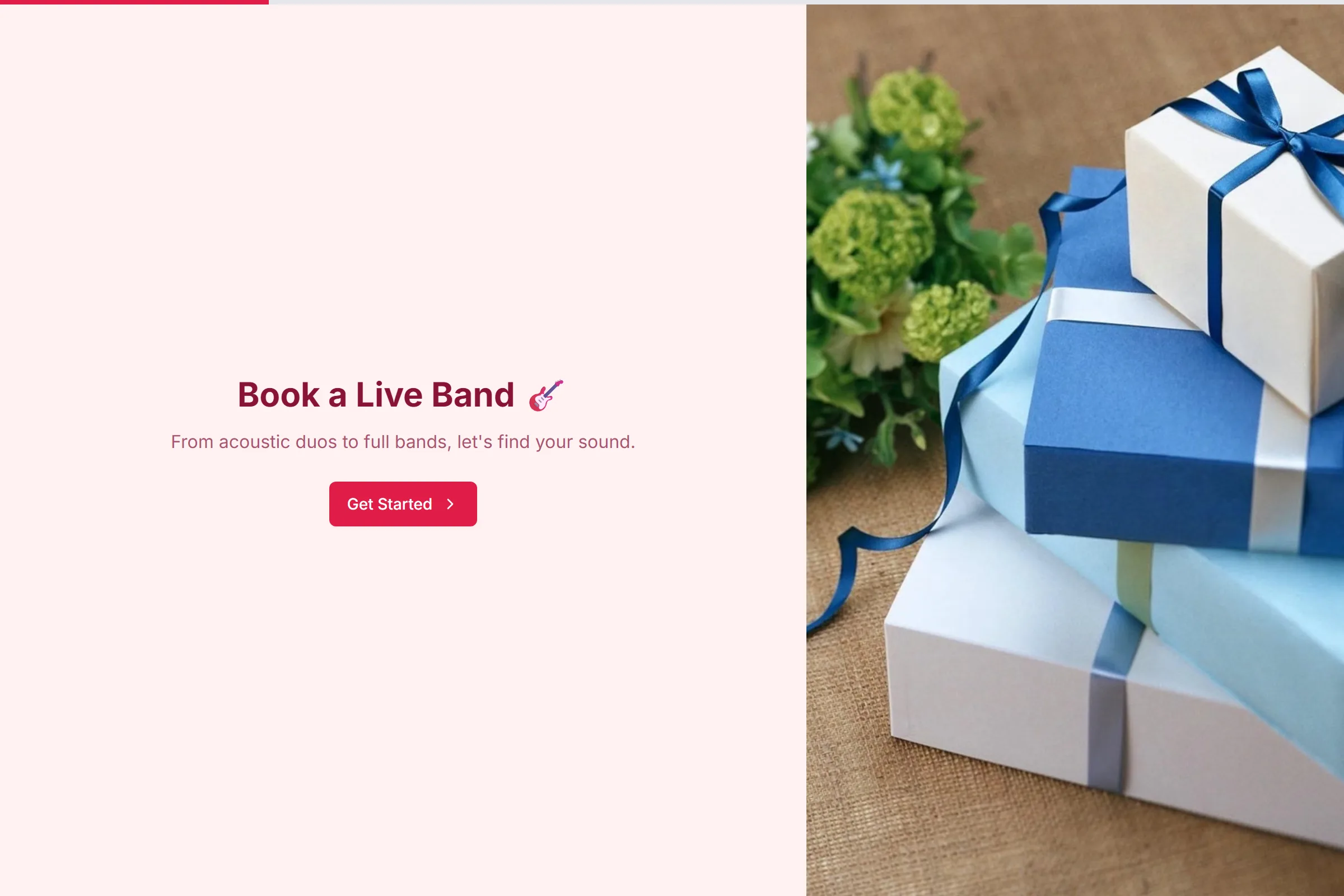 Live Band Booking template preview