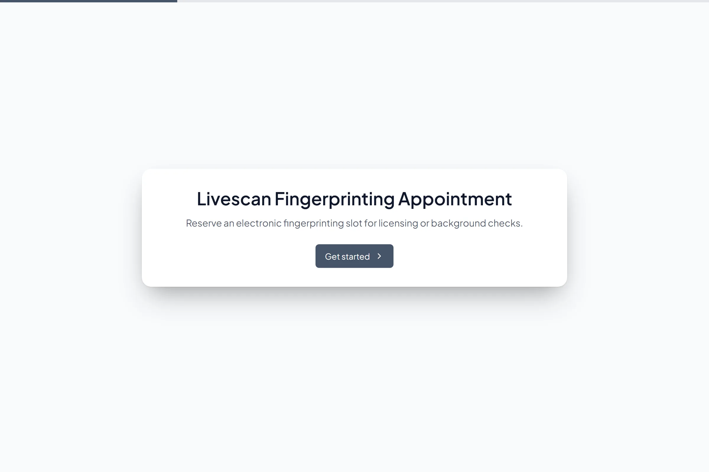 Livescan Fingerprinting Appointment template preview