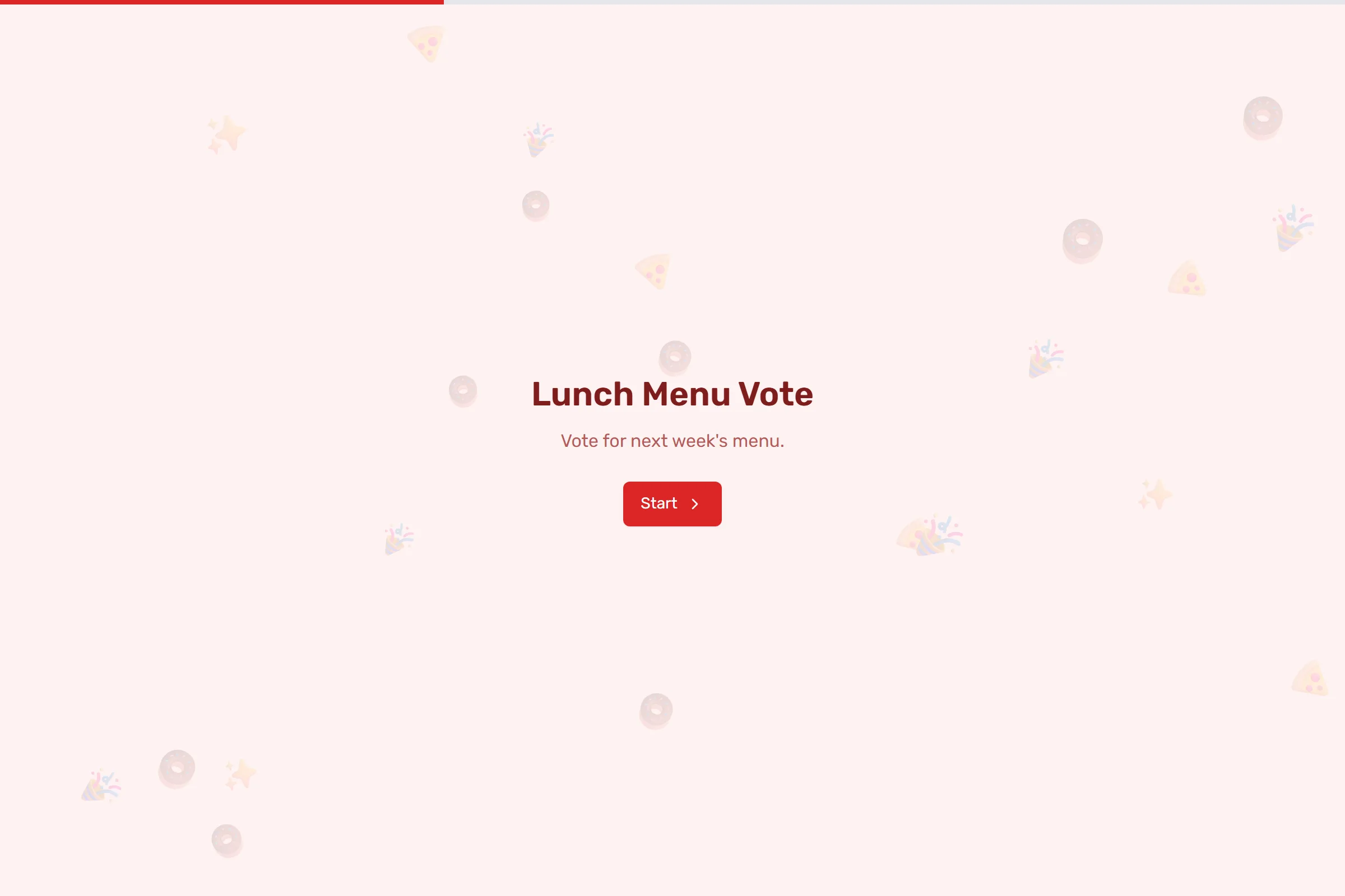 Lunch Menu Vote template preview