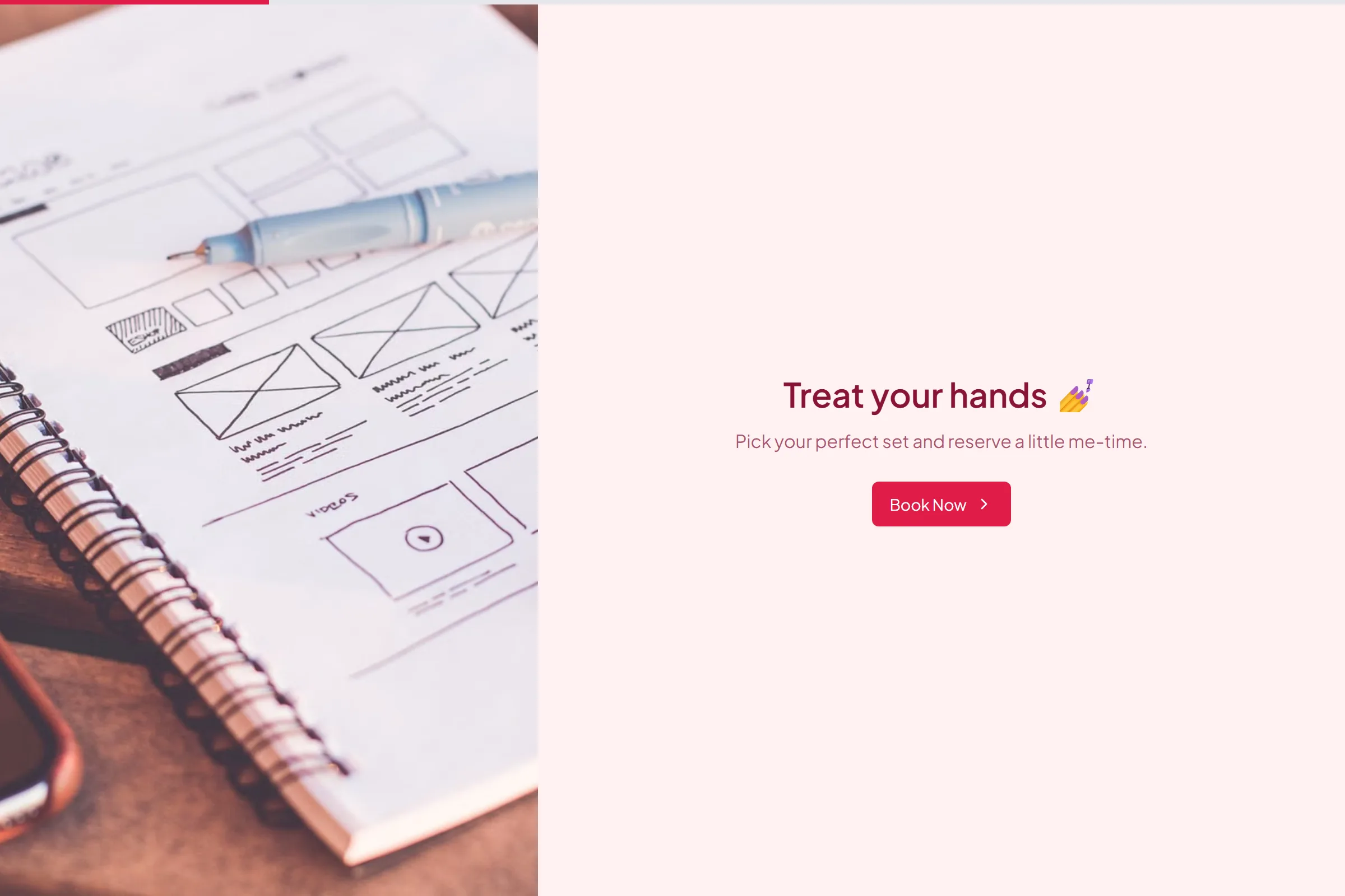 Luxe Nail Salon Appointment template preview
