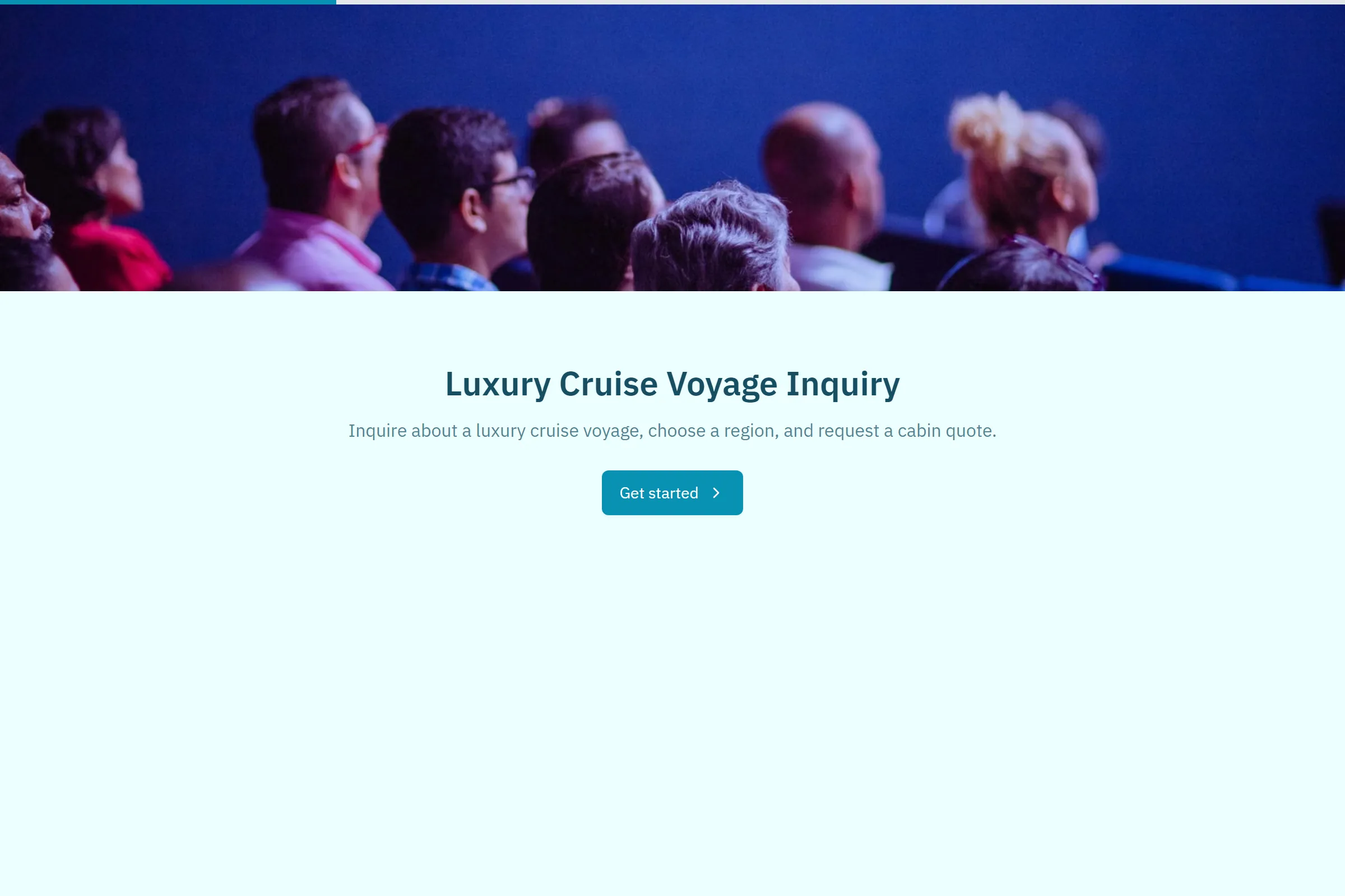 Luxury Cruise Voyage Inquiry template preview
