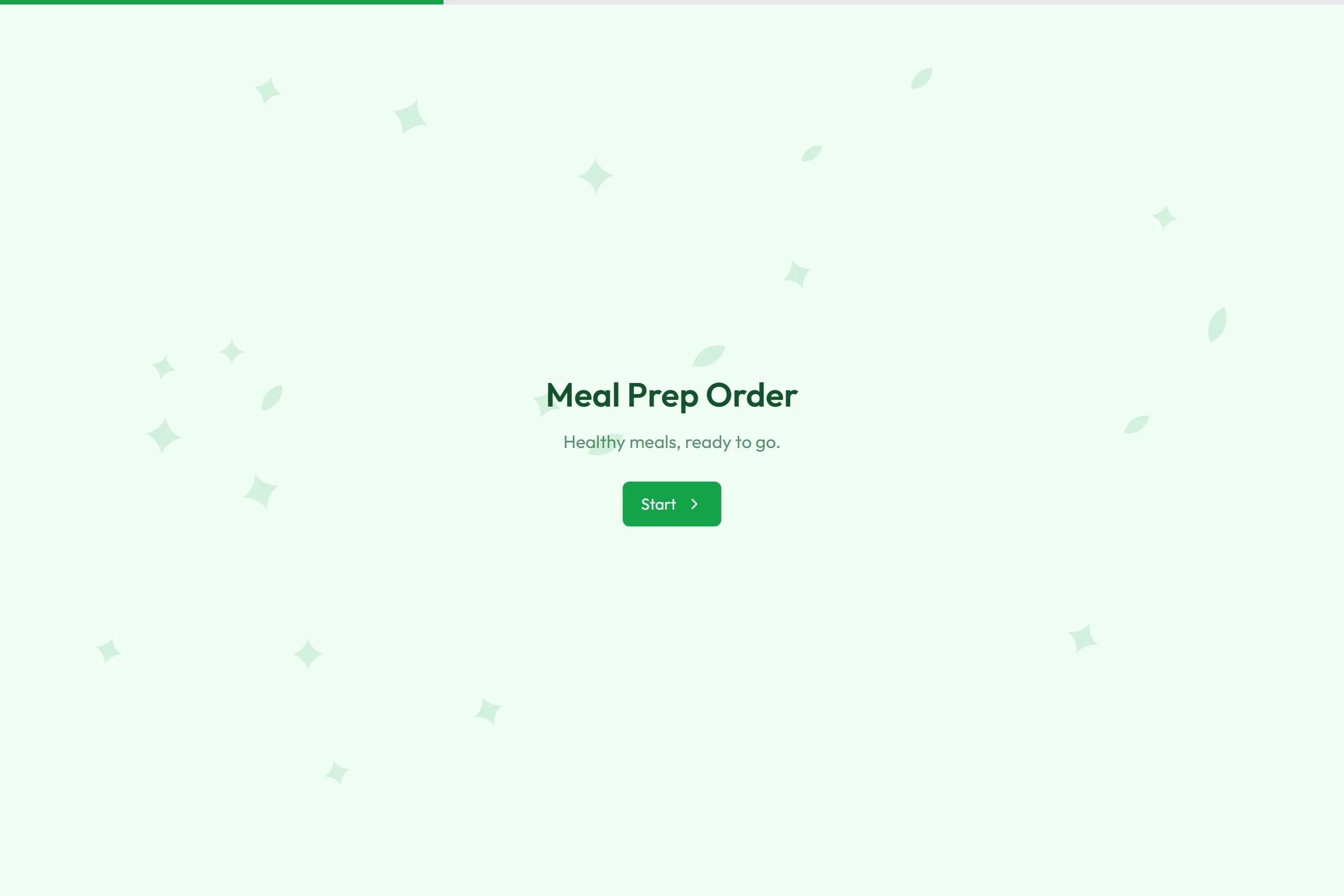 Meal Prep Order template preview