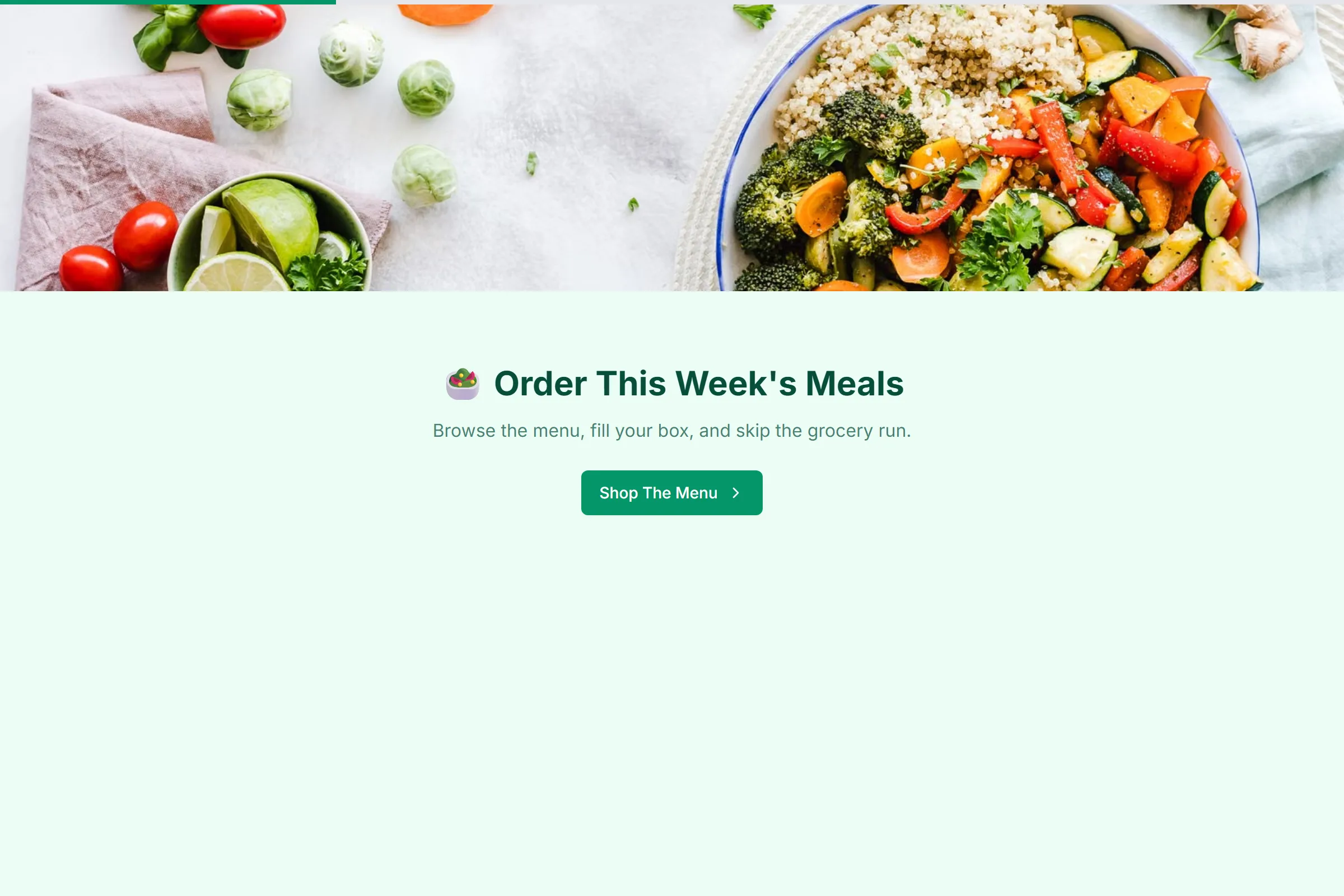 Meal-Prep Weekly Order template preview