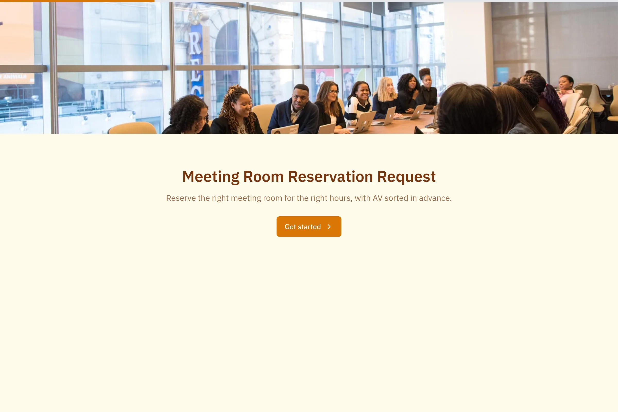 Meeting Room Reservation Request preview
