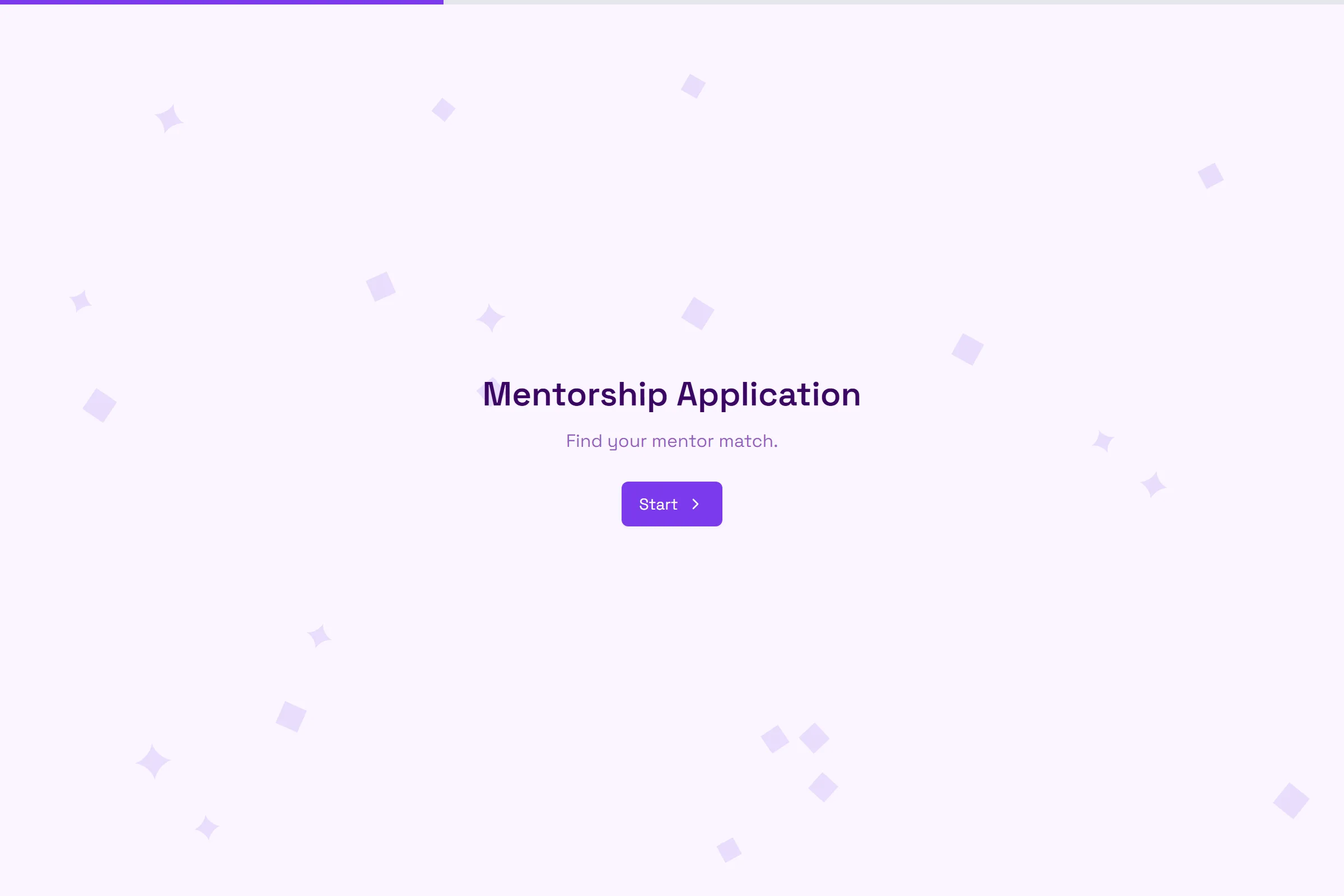 Mentorship Application template preview