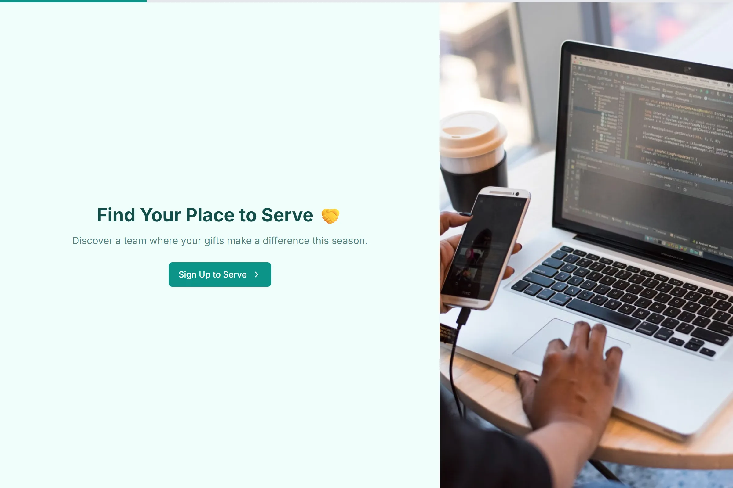 Ministry Volunteer Signup template preview
