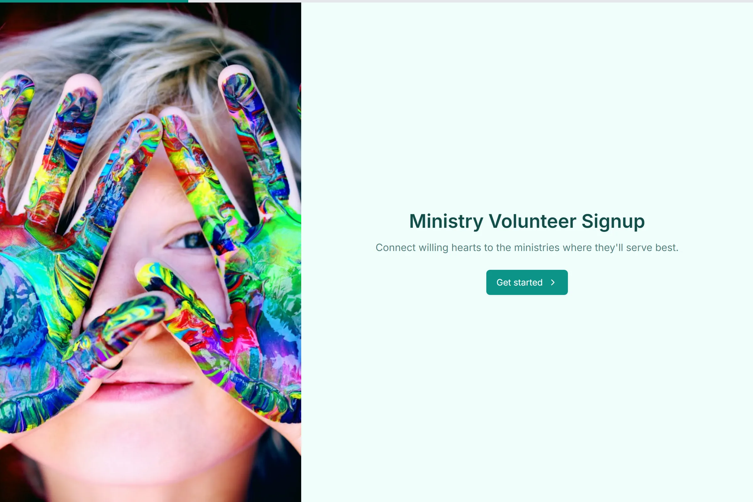 Ministry Volunteer Signup preview