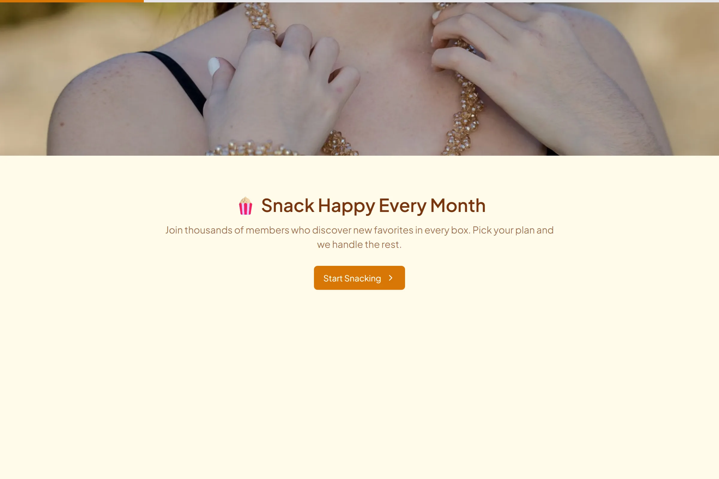 Monthly Snack Box Signup template preview