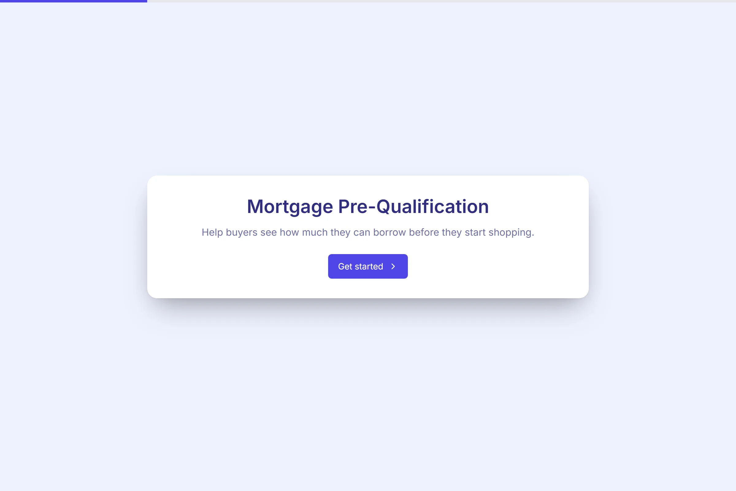 Mortgage Pre-Qualification template preview