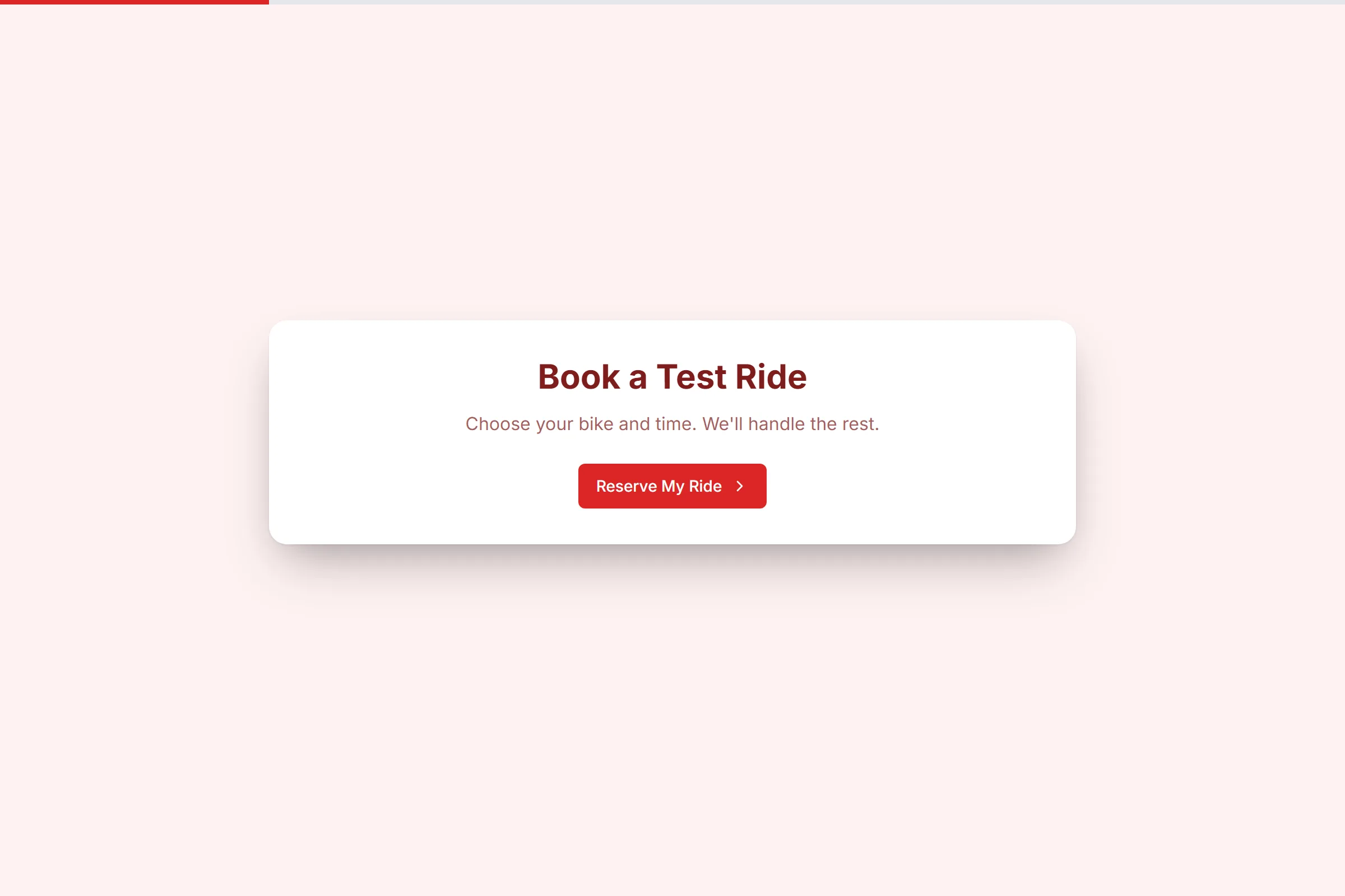 Motorcycle Test Ride Booking template preview