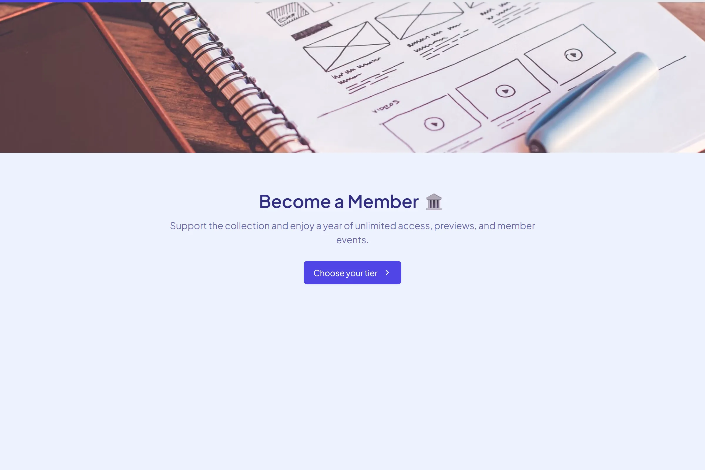 Museum Membership Signup template preview
