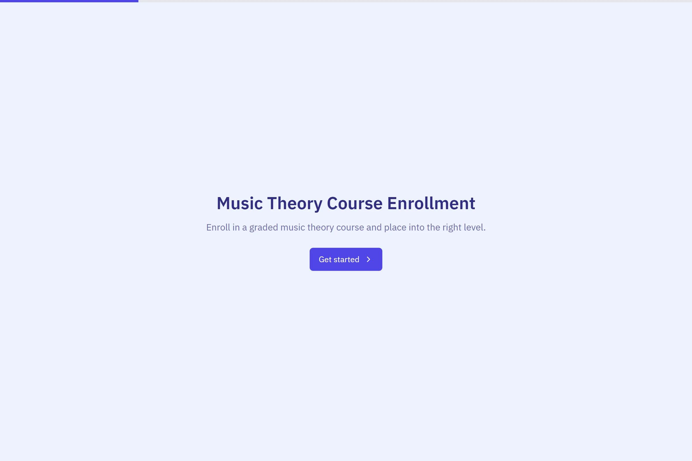Music Theory Course Enrollment template preview