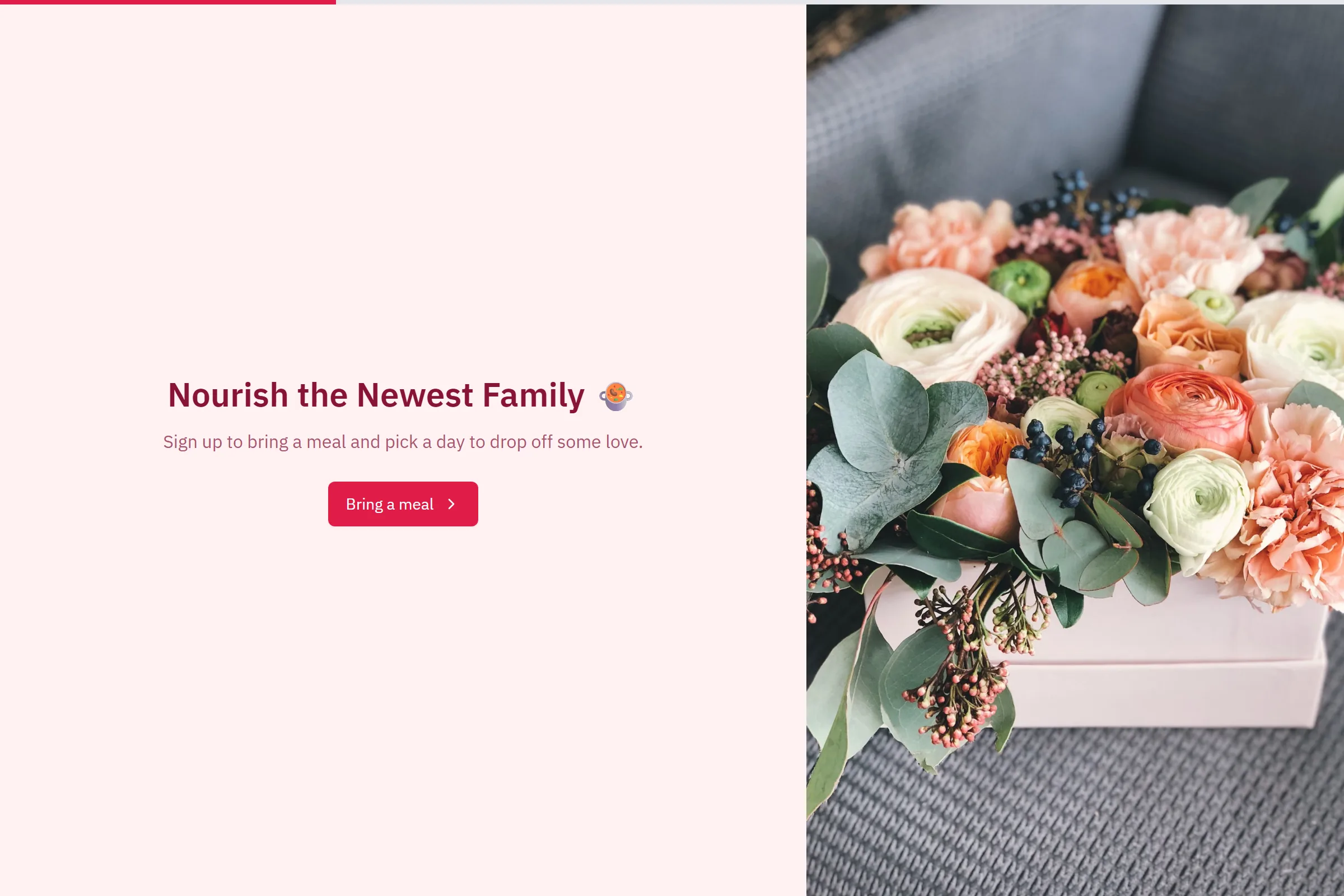 New-Baby Meal Train template preview